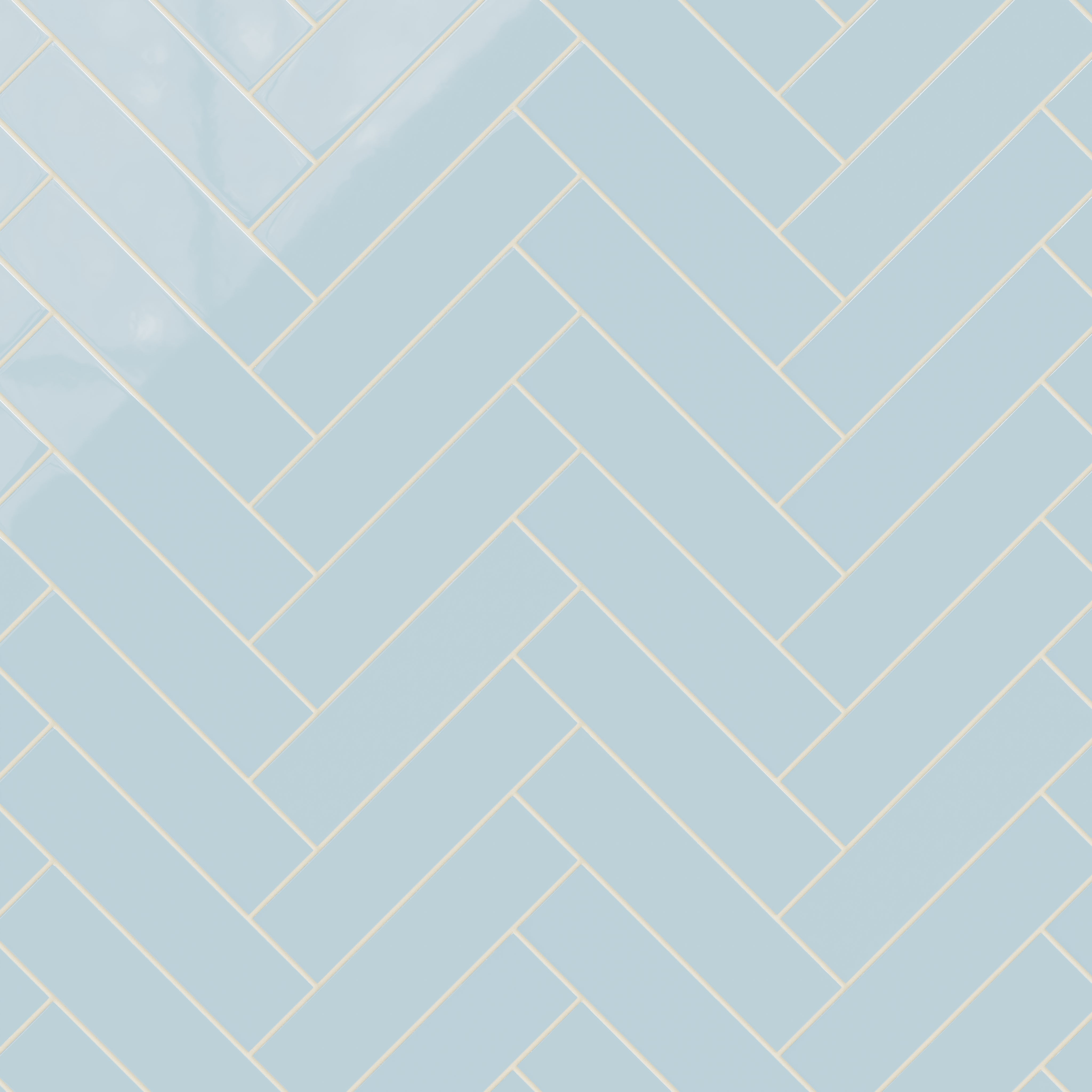3x12 Natural Press Ceramic Tile in Egyptian Blue Gloss