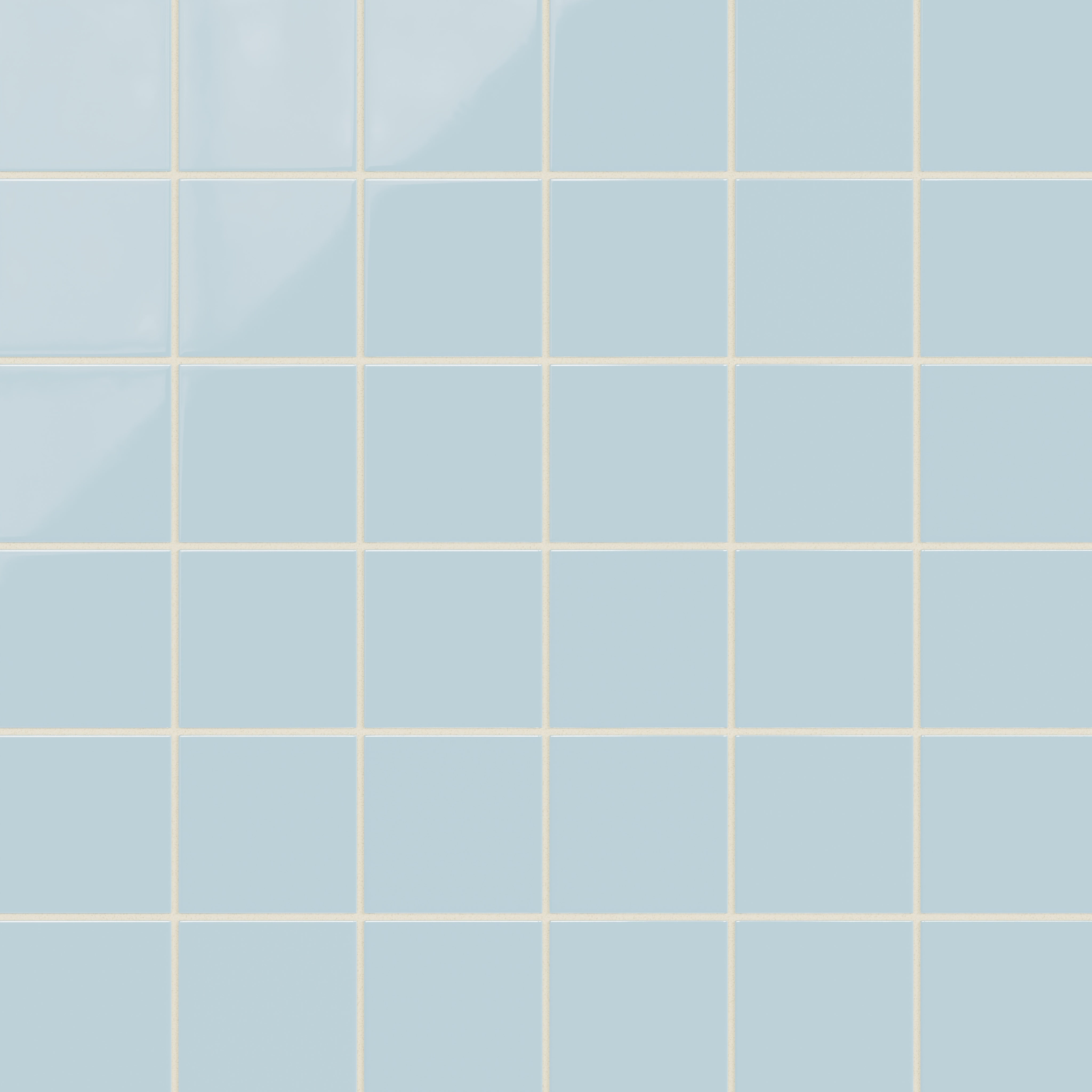 4x4 Natural Press Ceramic Tile in Egyptian Blue Gloss
