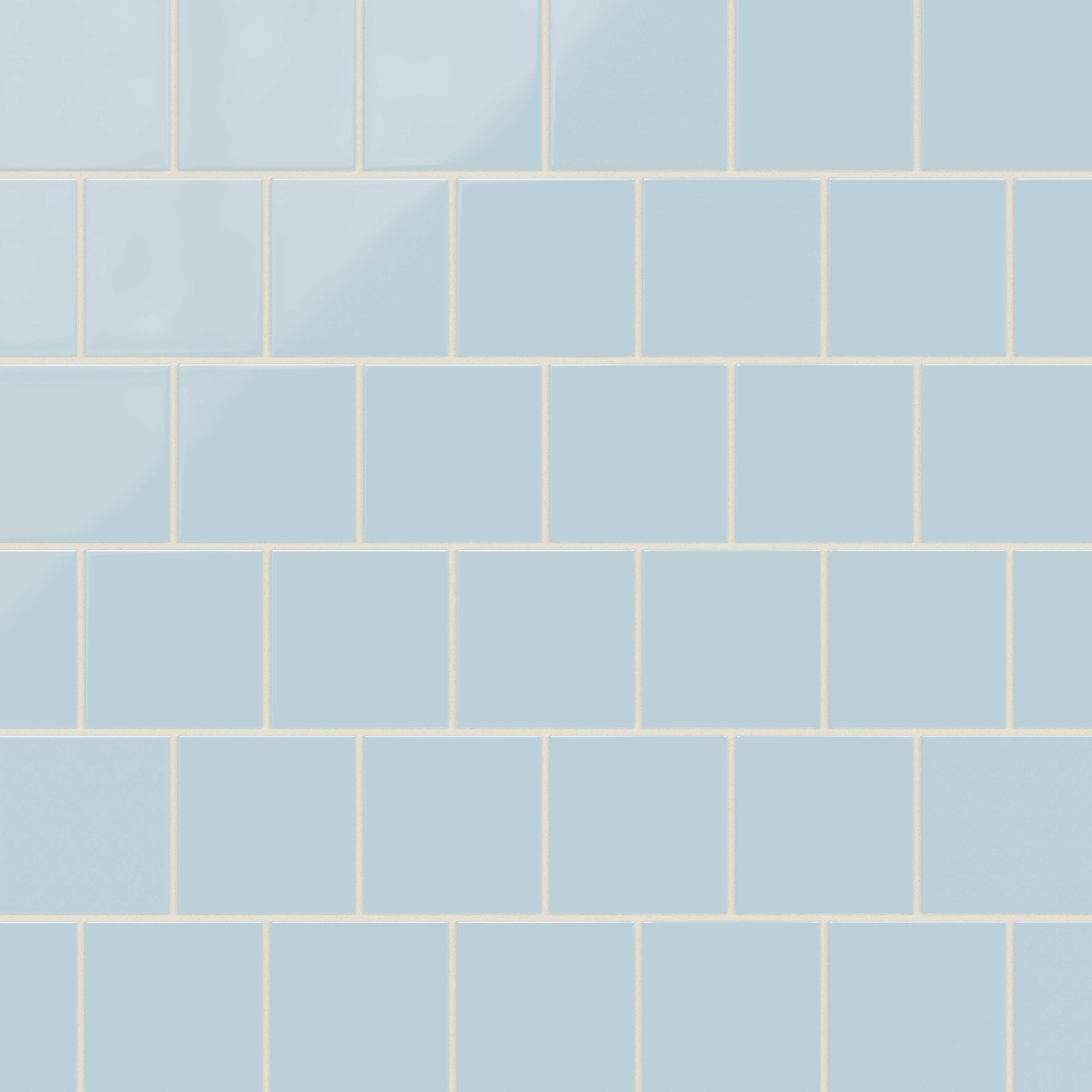 4x4 Natural Press Ceramic Tile in Egyptian Blue Gloss
