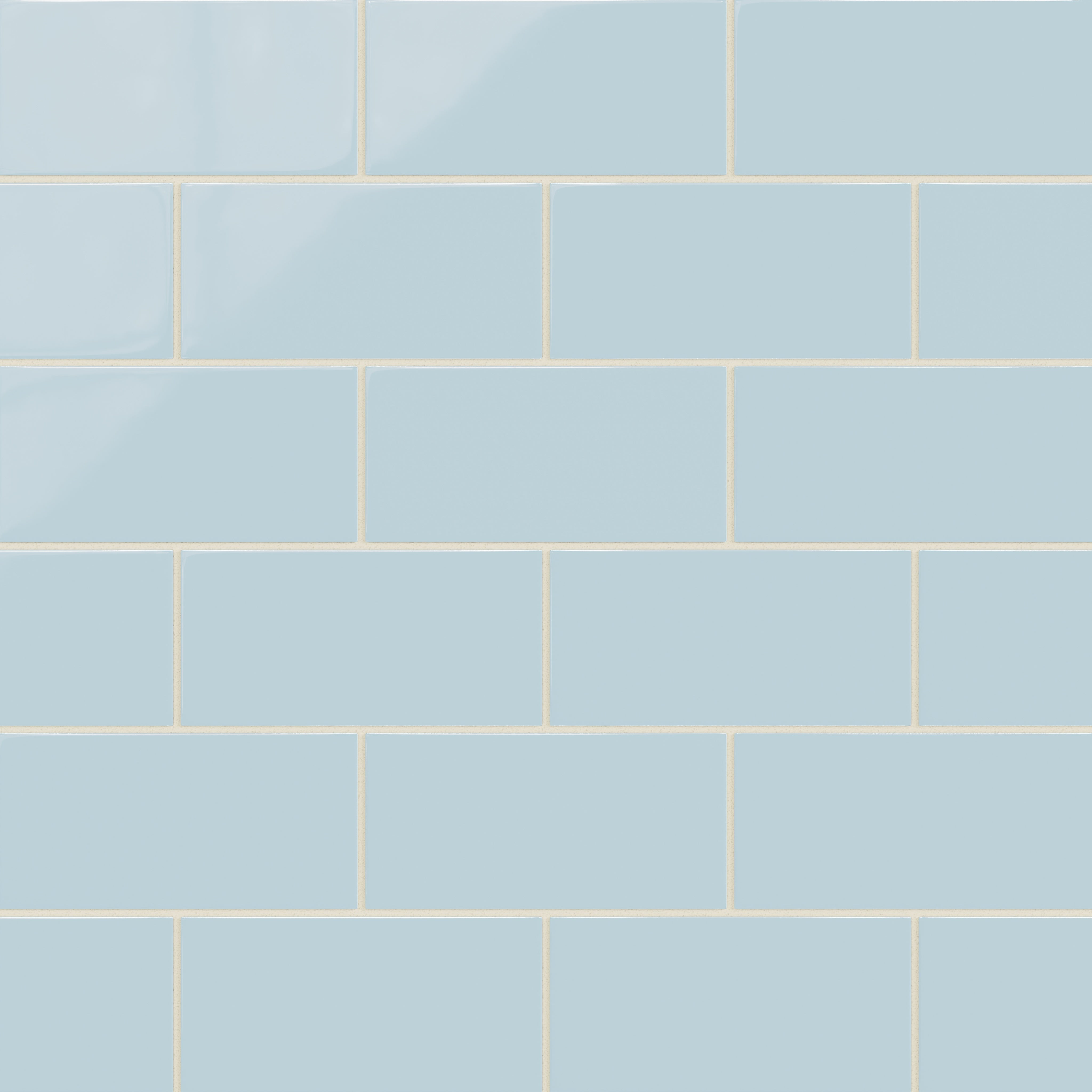 4x8 Natural Press Ceramic Tile in Egyptian Blue Gloss