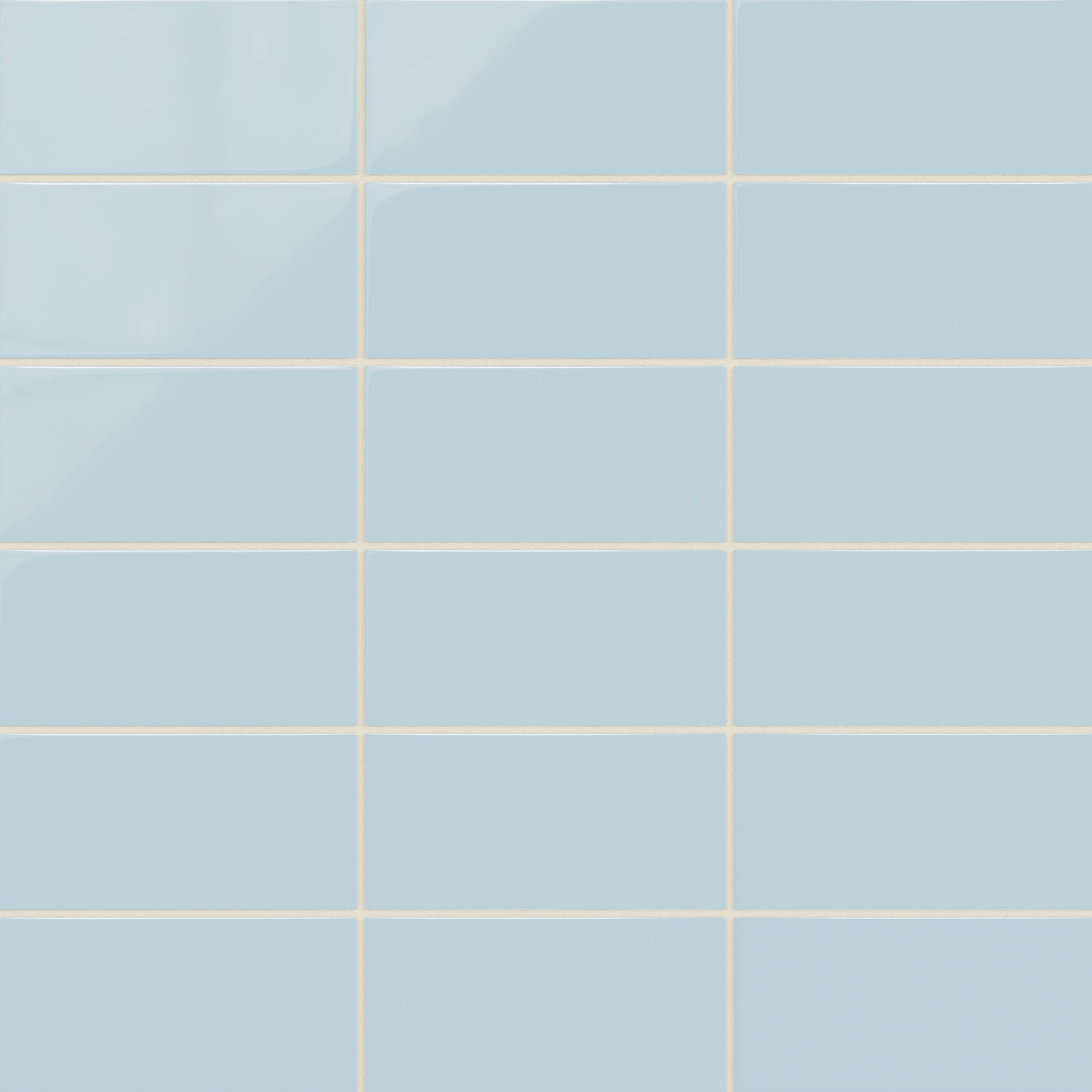 4x8 Natural Press Ceramic Tile in Egyptian Blue Gloss