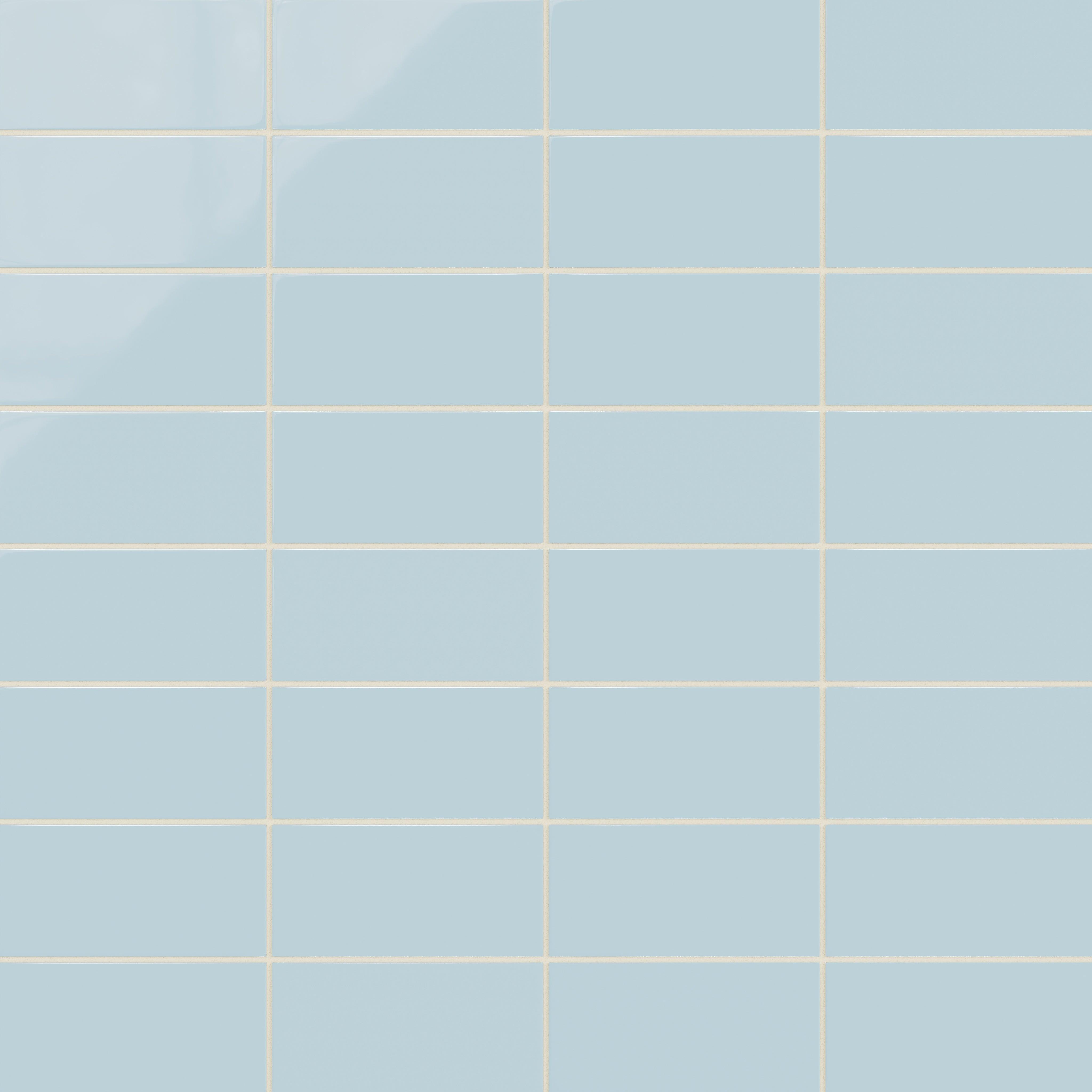4x8 Natural Press Ceramic Tile in Egyptian Blue Gloss