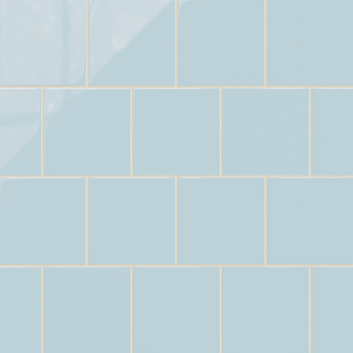 6x6 Natural Press Ceramic Tile in Egyptian Blue Gloss