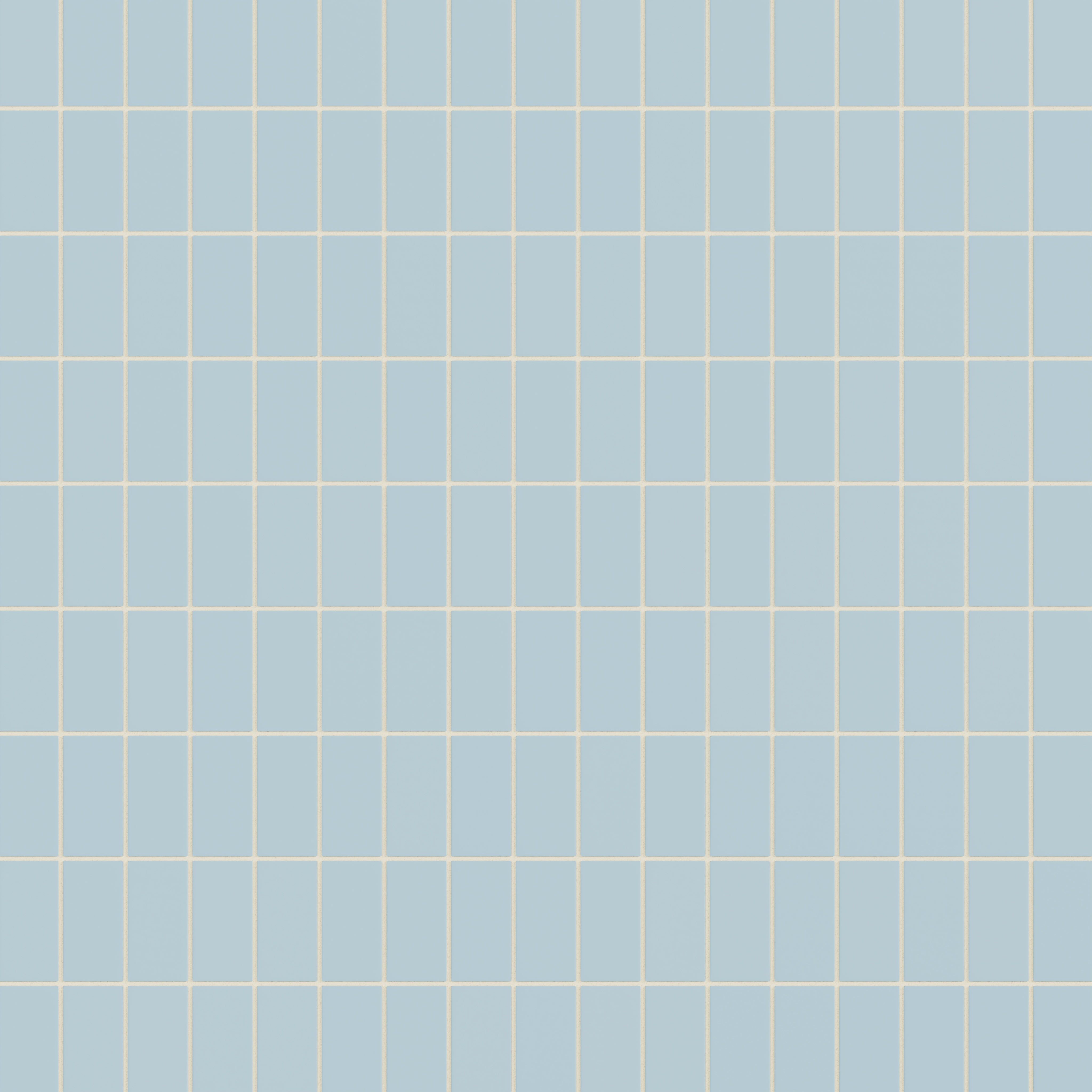 2x4 Straight Set Sheeted Natural Press Ceramic Mosaic Tile in Egyptian Blue Matte