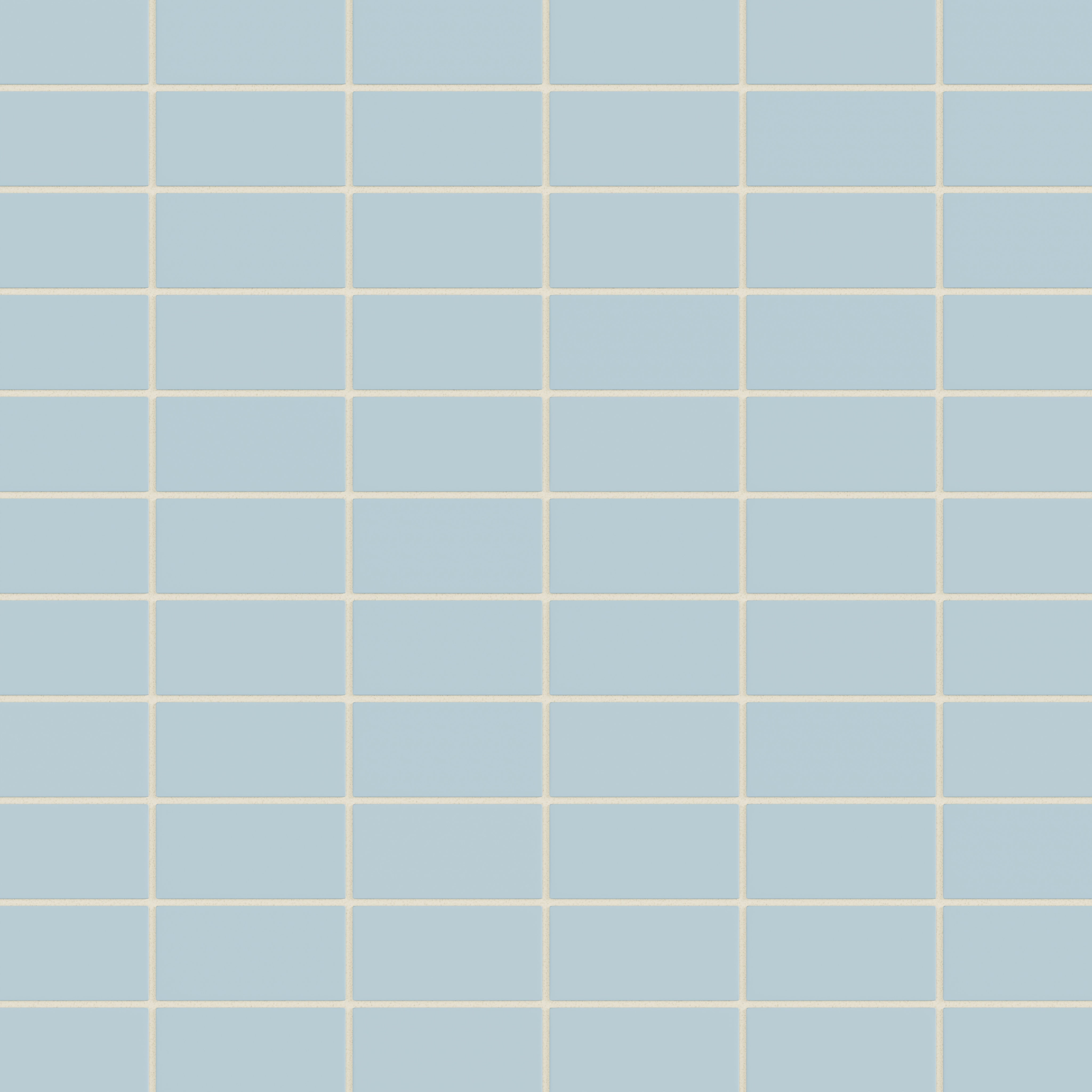 2x4 Straight Set Sheeted Natural Press Ceramic Mosaic Tile in Egyptian Blue Matte