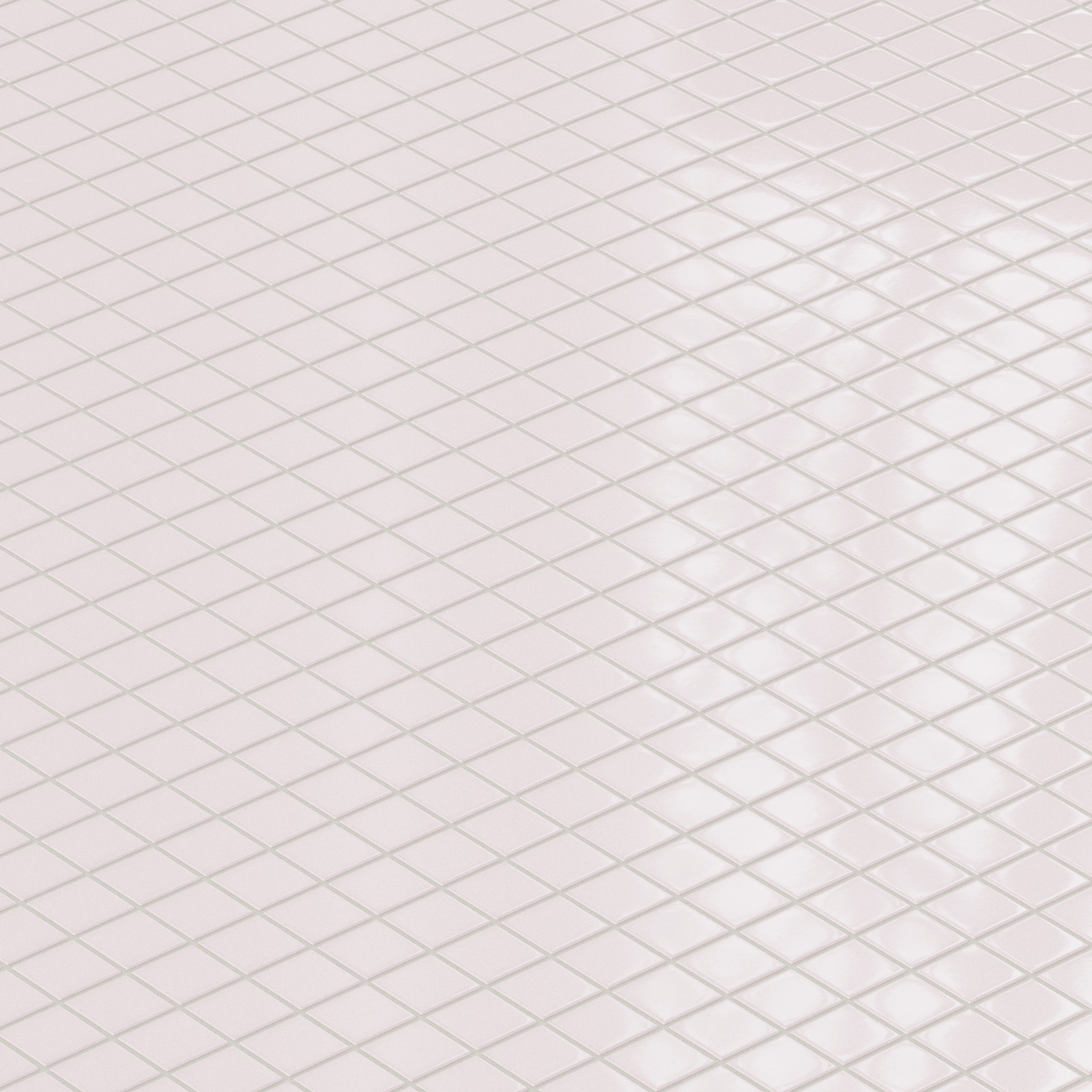 2x2 Straight Set Sheeted Original Ceramic Mosaic Tile in Evening Glow Gloss