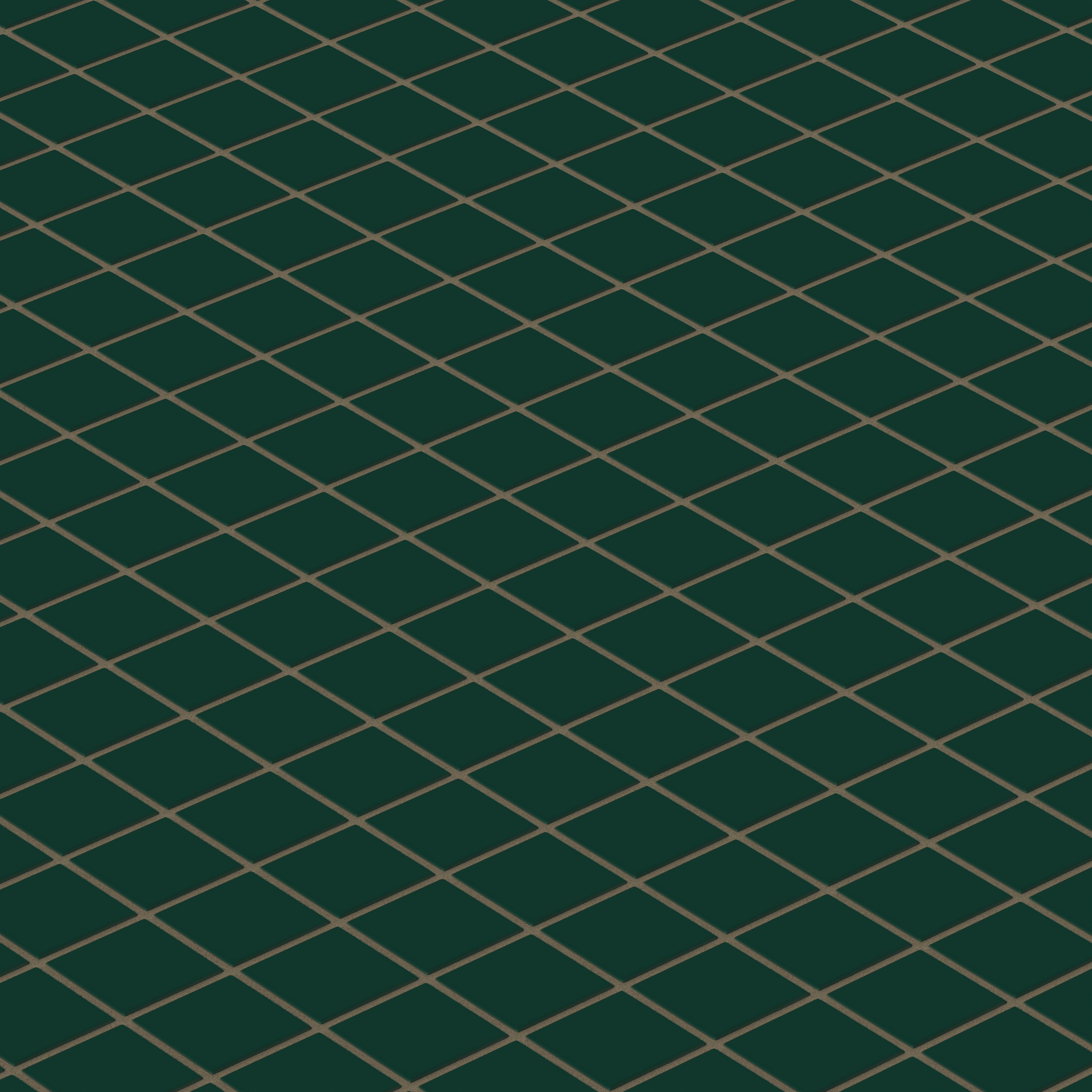 2x2 Straight Set Sheeted Original Ceramic Mosaic Tile in Evergreen Matte