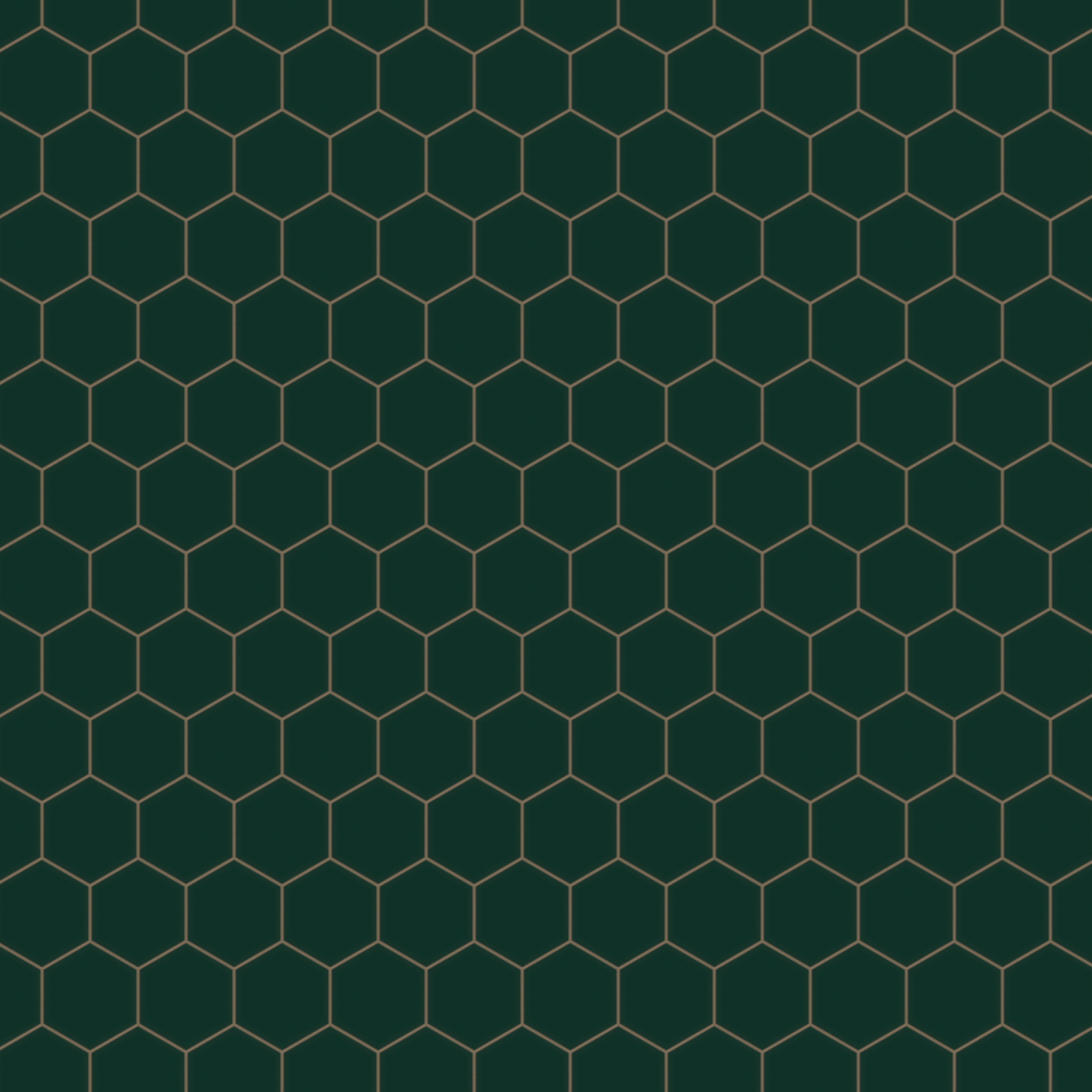 6" Hexagon Original Ceramic Tile in Evergreen Matte