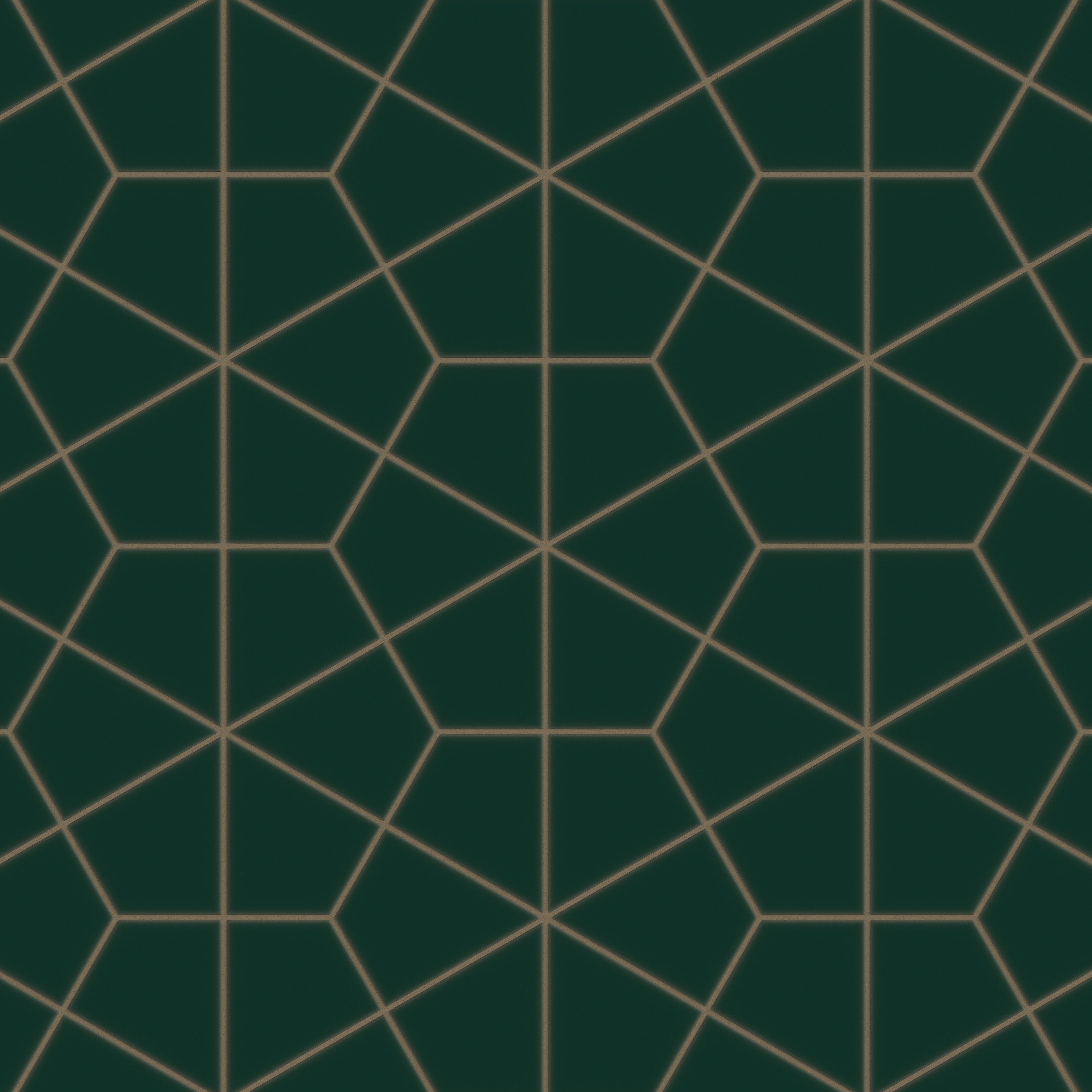 Hexite Original Ceramic Tile in Evergreen Matte