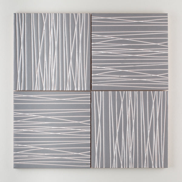 8x8 Handpainted Tile Stream in Cool Motif