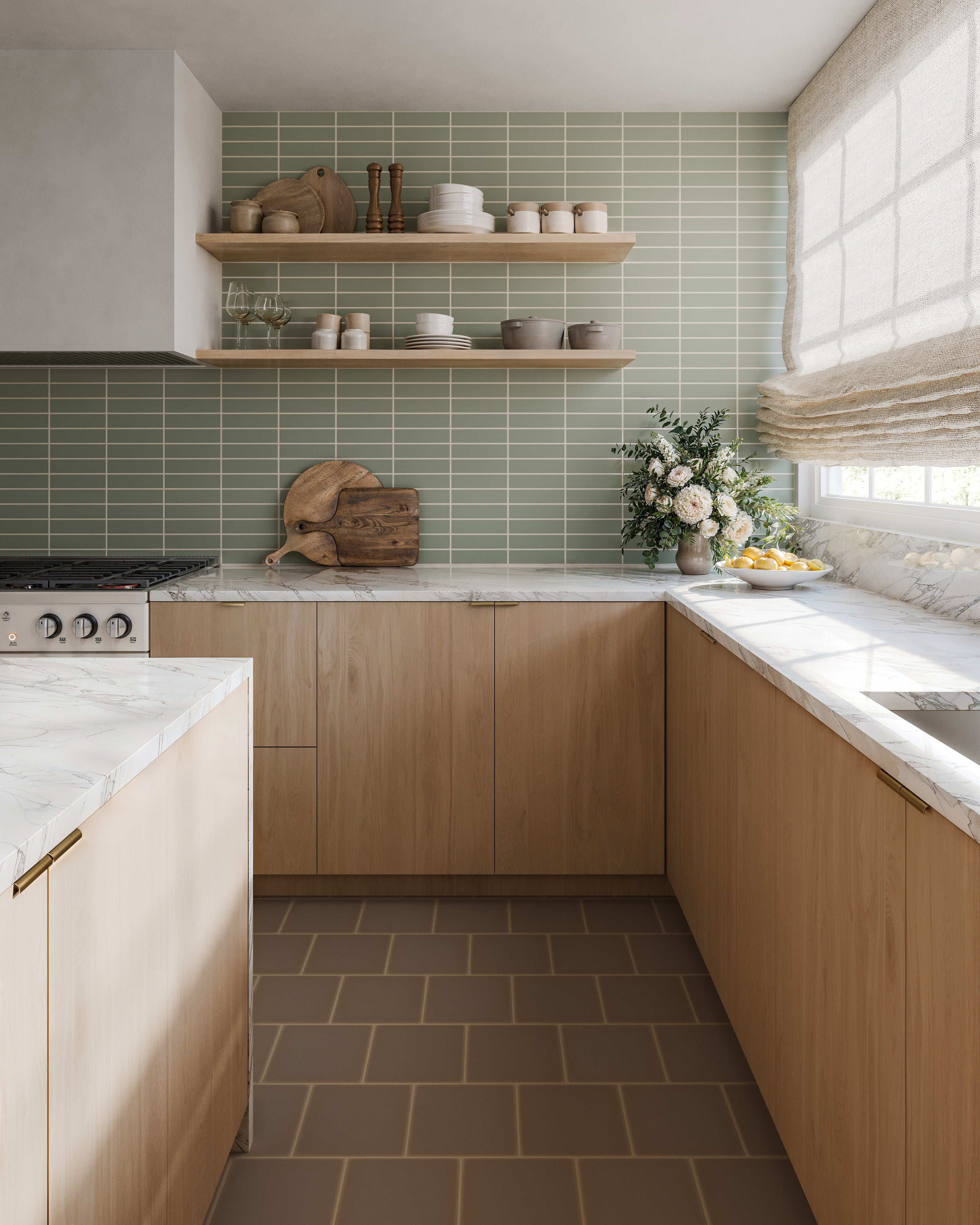 8x8 Original Ceramic Tile in Cardamom Matte