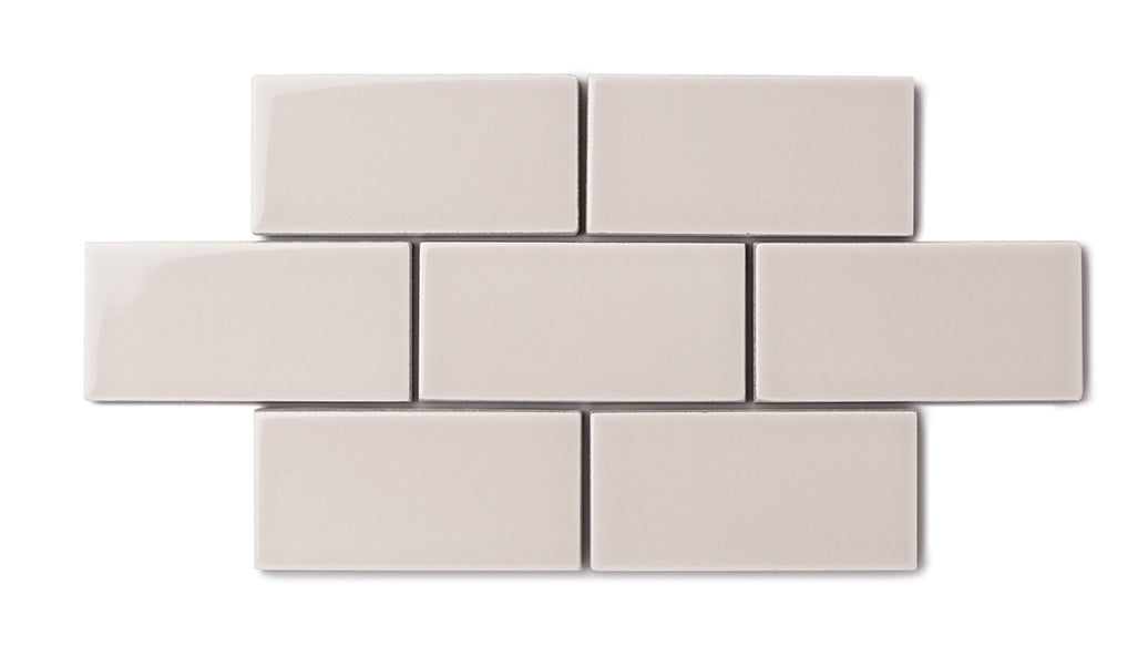 Elongated Hexagon Natural Press Ceramic Tile in Tyrian Purple Gloss