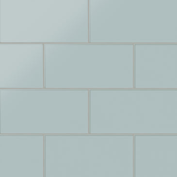 6x12 Glass Tile in Great Blue Heron Matte