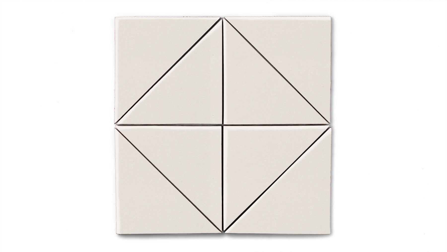 6" Triangle Original Ceramic Tile in Feldspar Matte