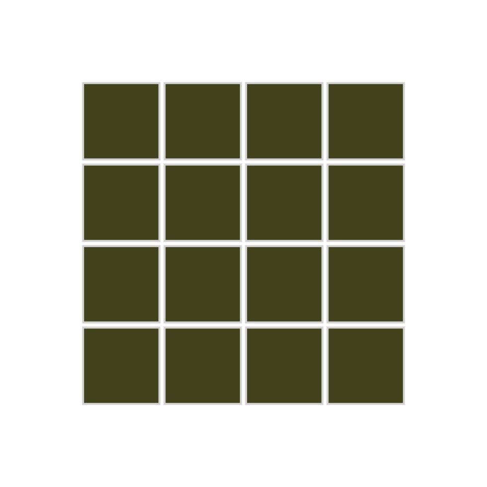 2x2 Straight Set Sheeted Original Ceramic Mosaic Tile in Lone Pine Matte