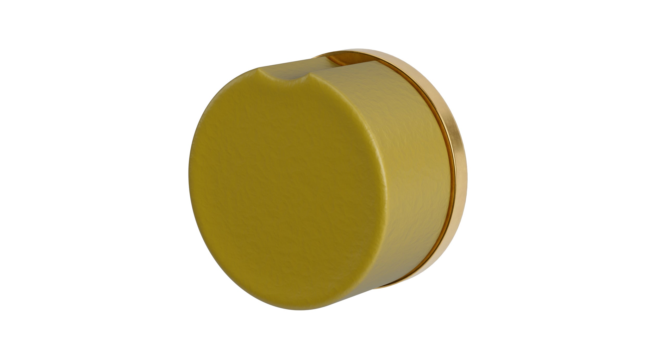 Foundry One Handle Wall Mount Diverter/Volume Control Shower Trim with Groove Ceramic Knob Handle in French Brass