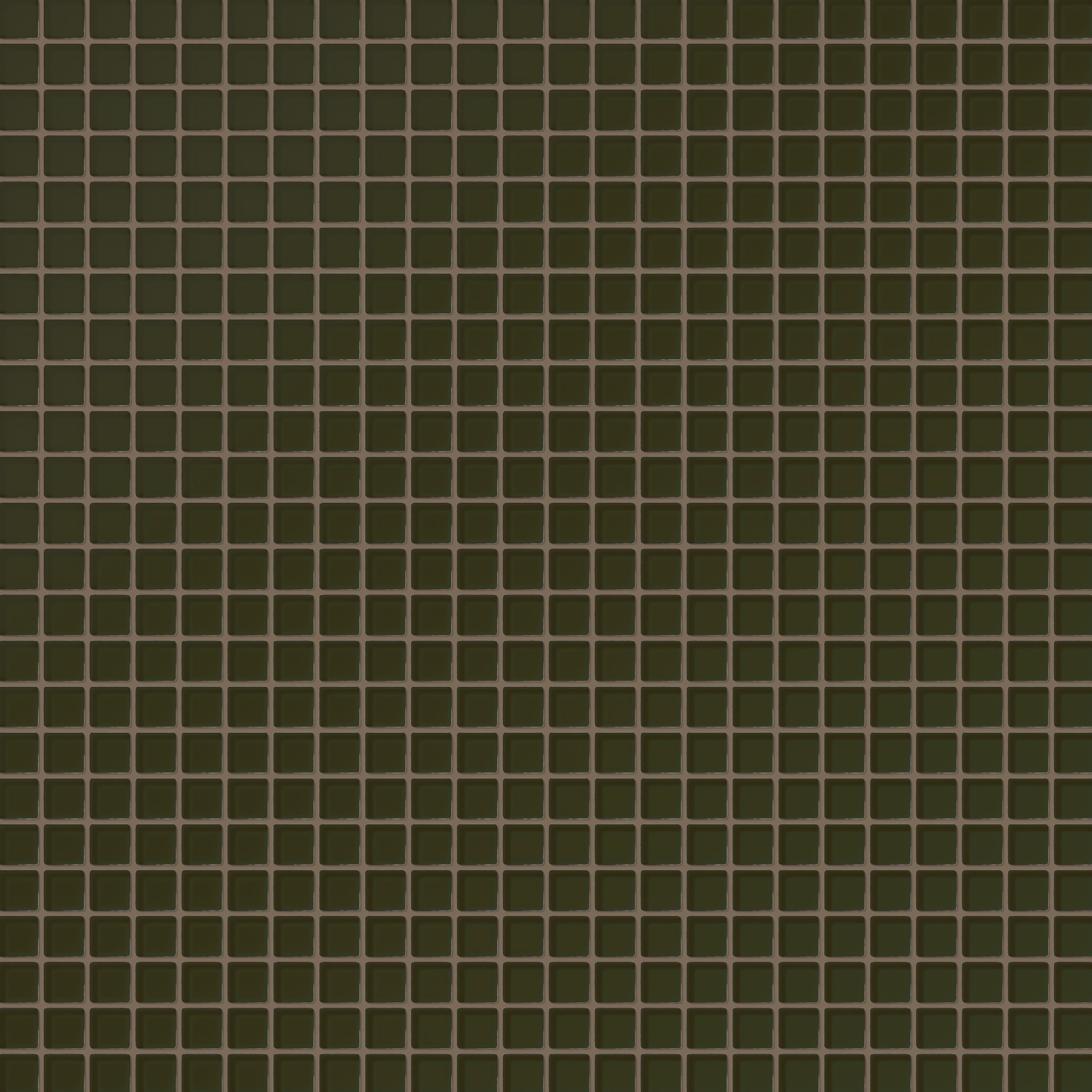 1x1 Straight Set Sheeted Glass Mosaic Tile in Catbird Matte