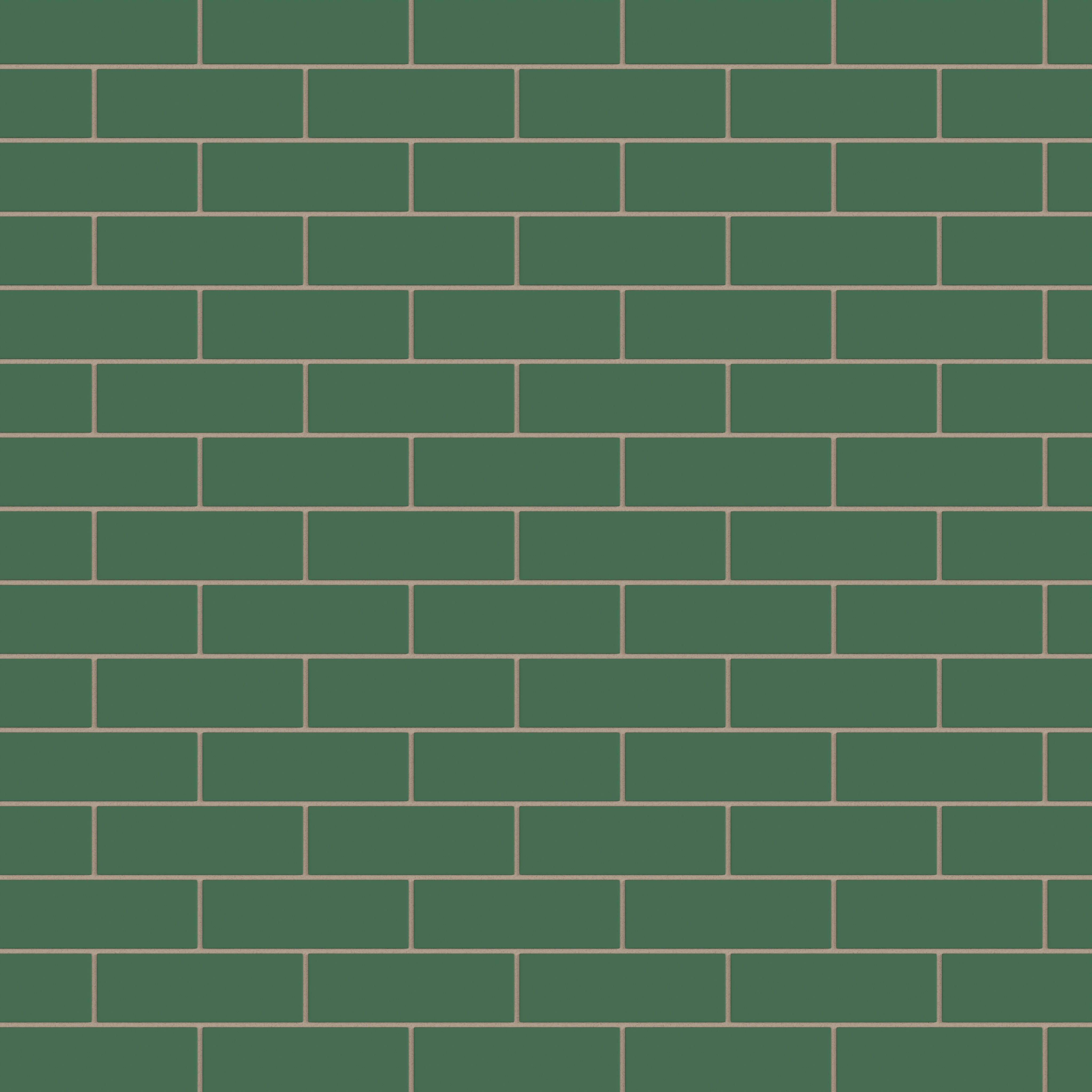2x6 Natural Press Ceramic Tile in Viridian Matte