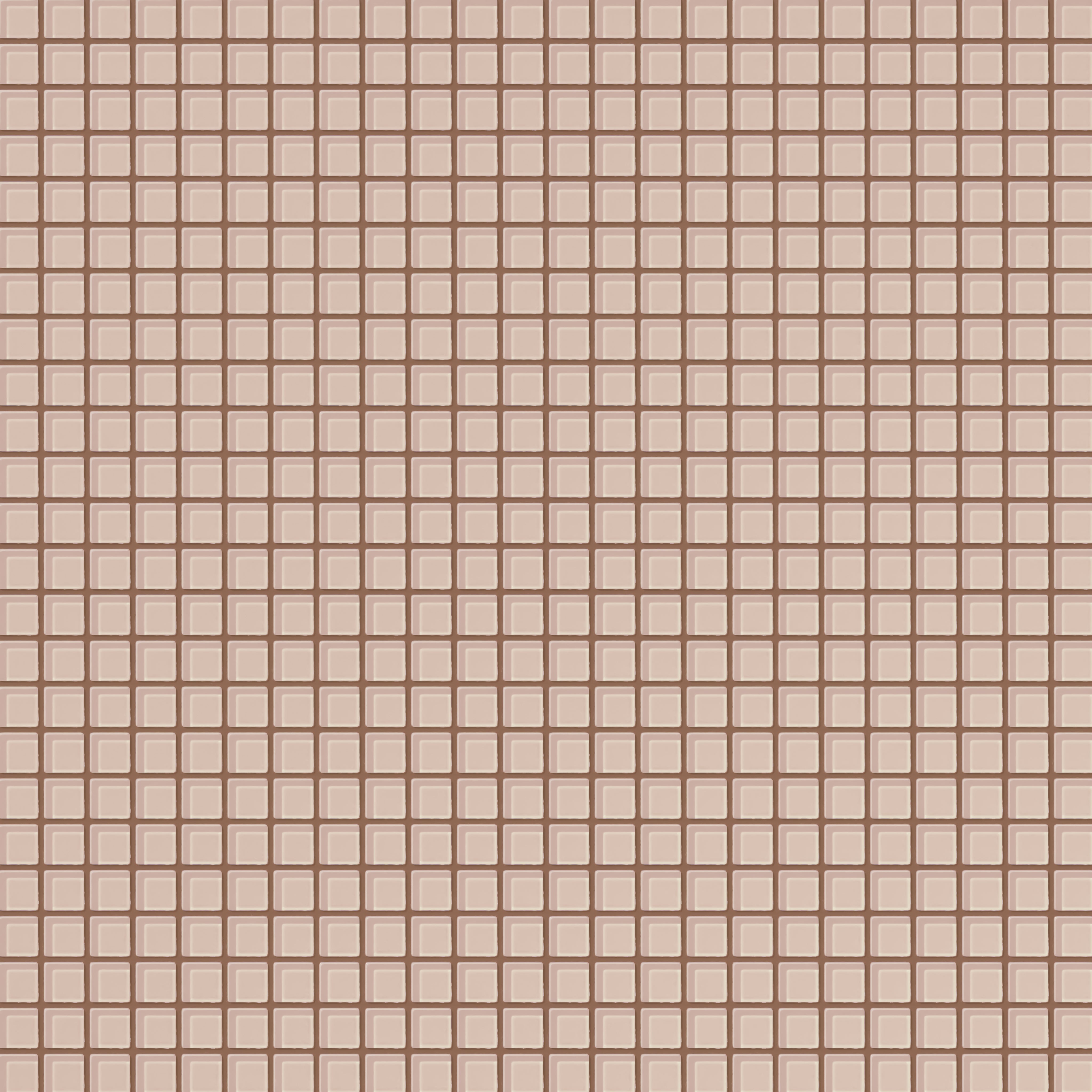 1x1 Straight Set Sheeted Glass Mosaic Tile in Rosy Finch Gloss