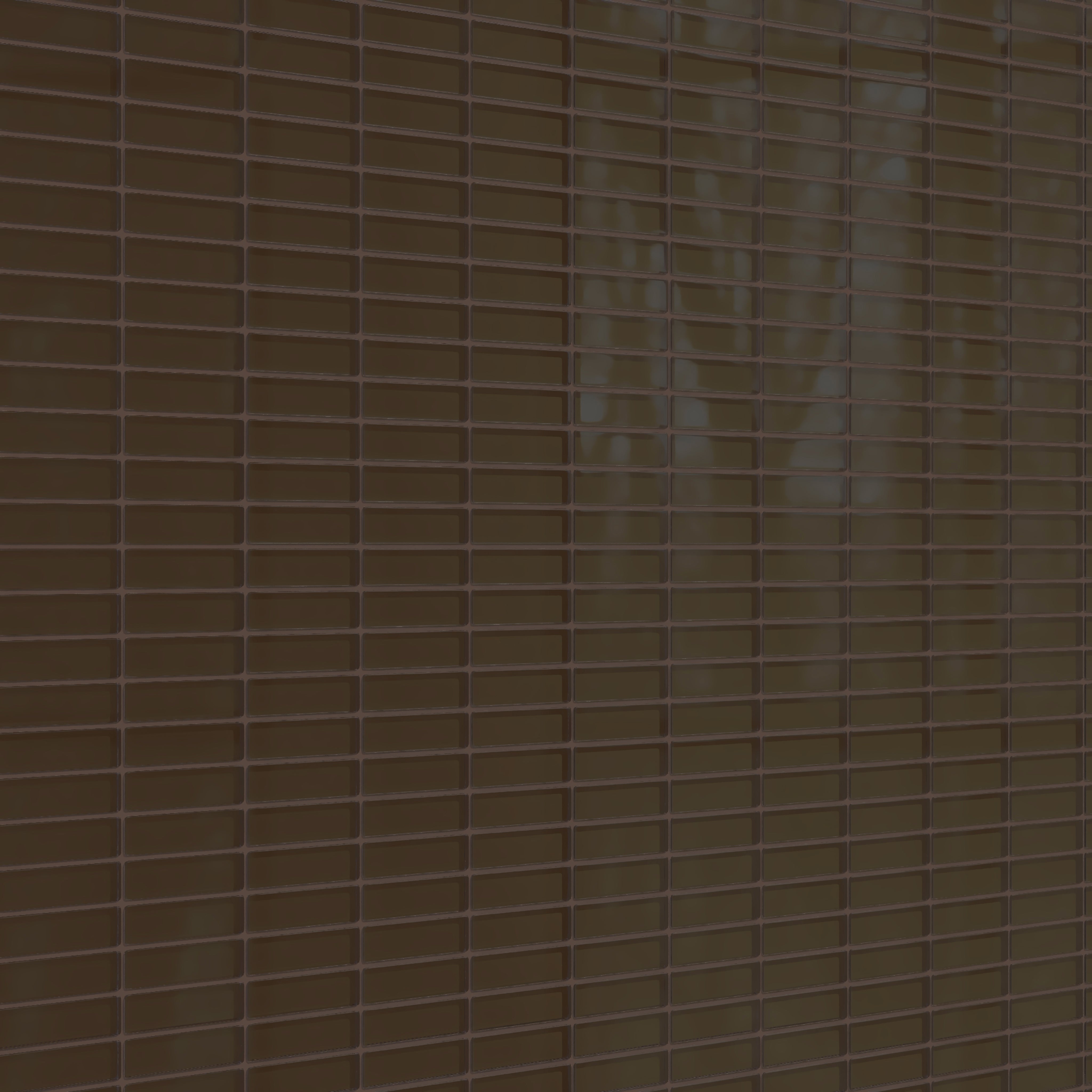 1x4 Straight Set Sheeted Glass Mosaic Tile in Osprey Gloss