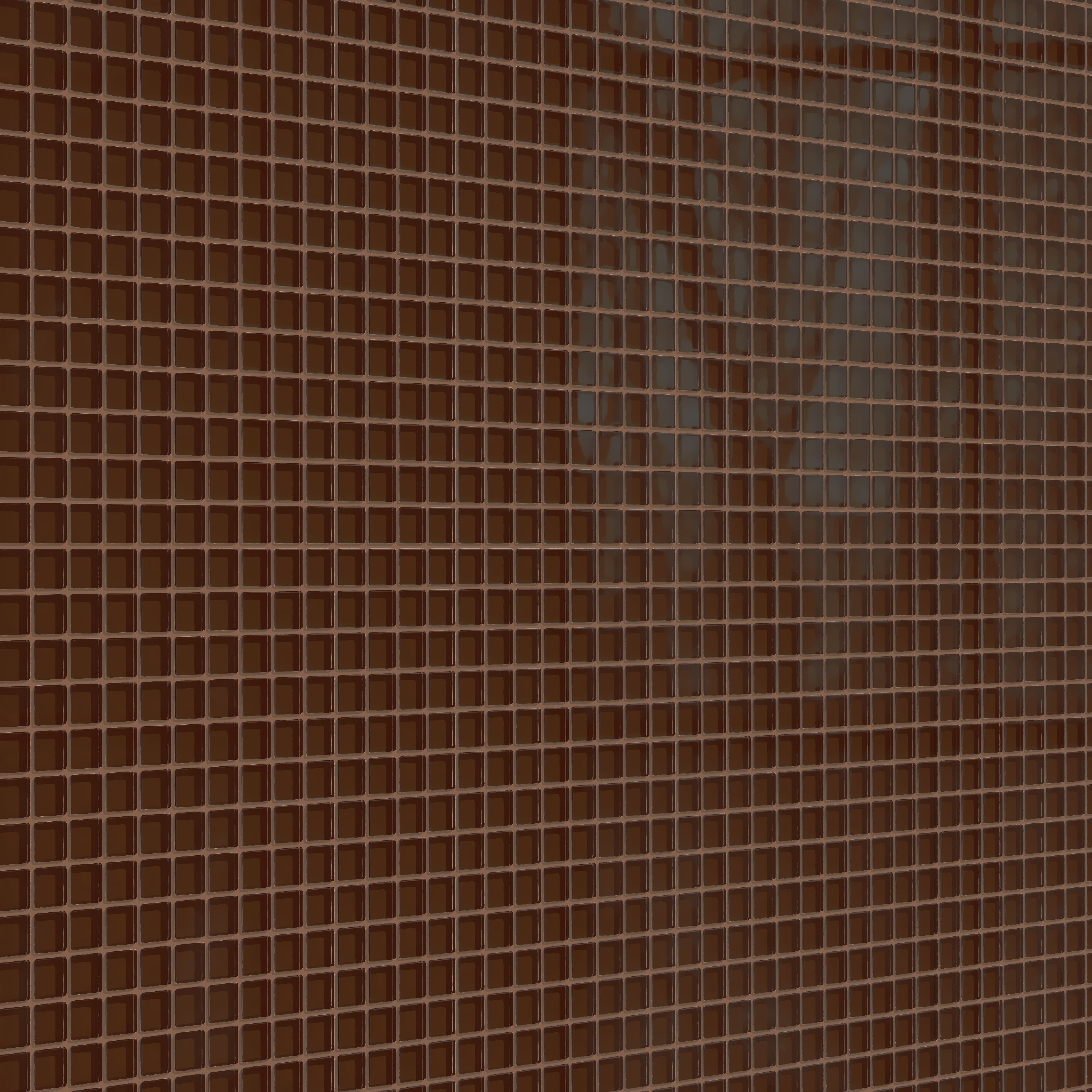 1x1 Straight Set Sheeted Glass Mosaic Tile in Thrasher Gloss