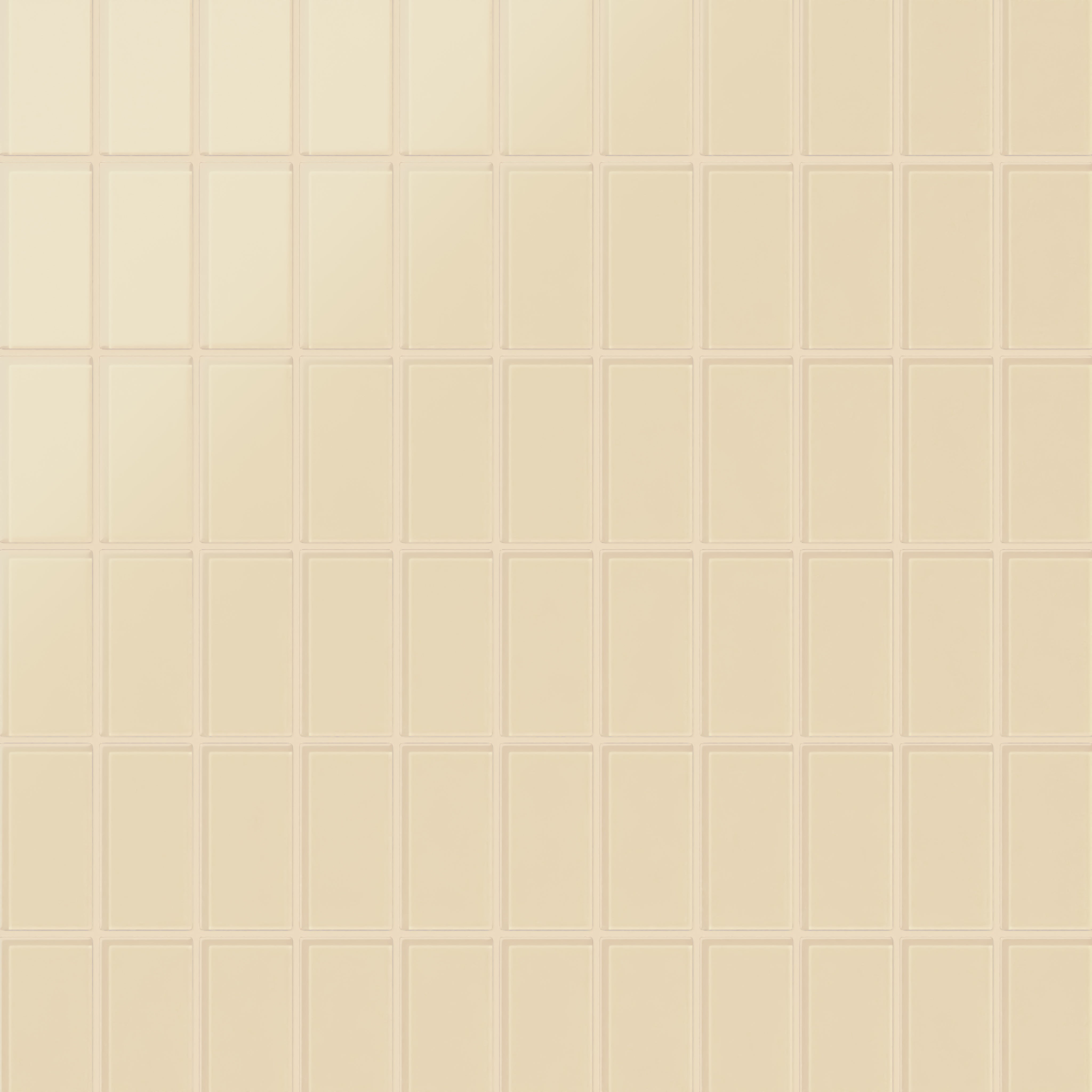 2x4 Straight Set Sheeted Glass Mosaic Tile in Chickadee Matte