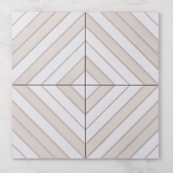 8x8 Handpainted Sample Grove in White Motif