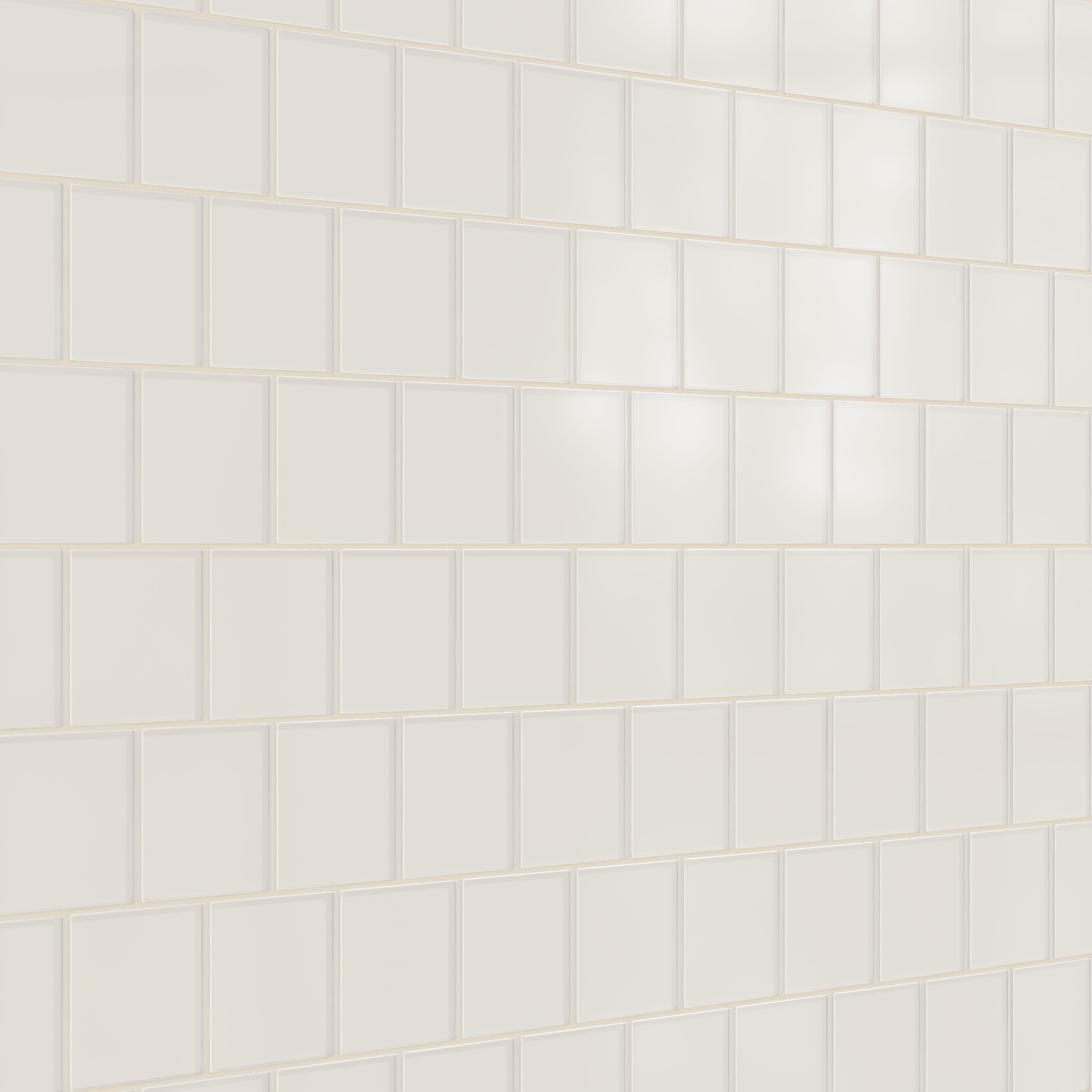 Quick Ship 4x4 Glass Tile in Dove Matte