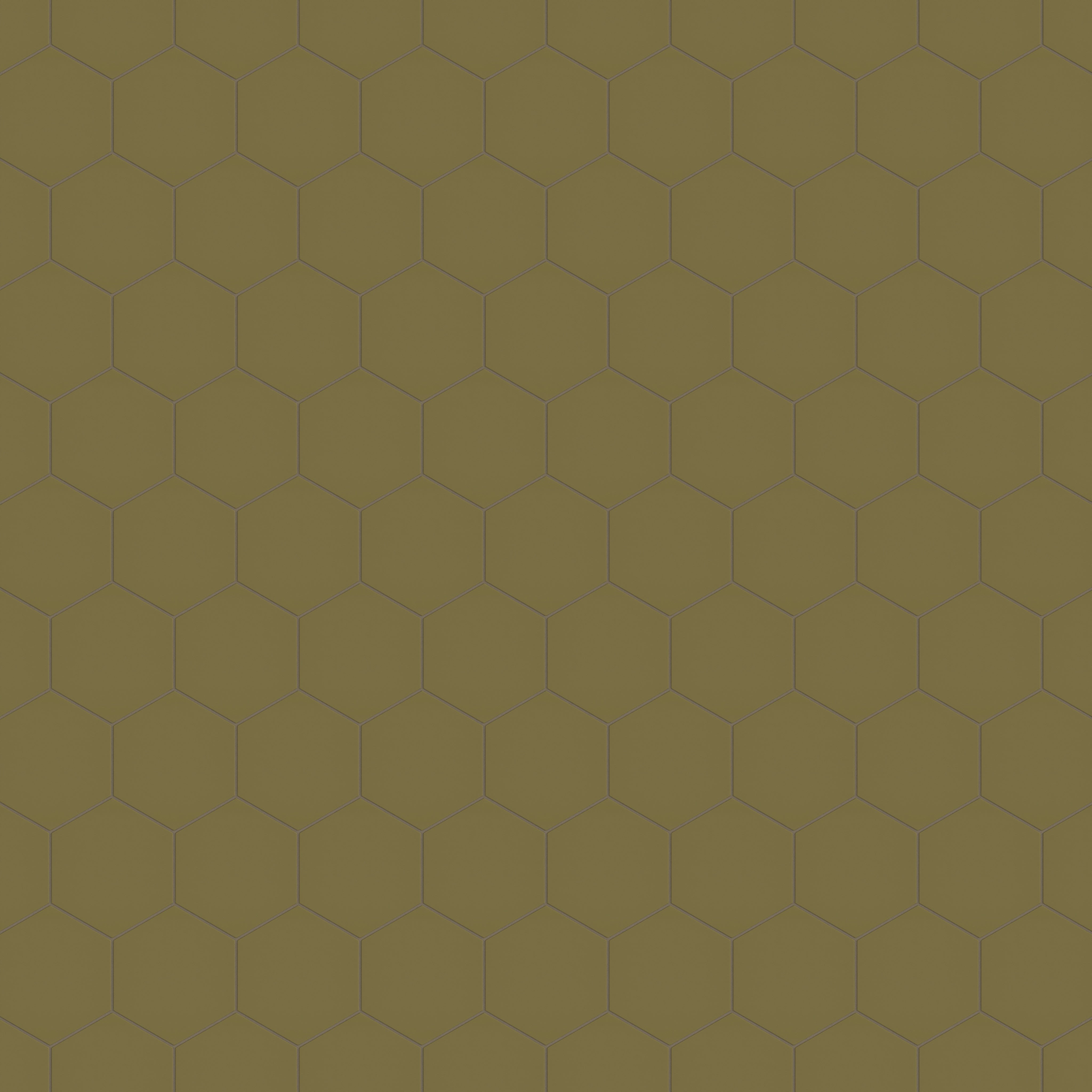 8" Hexagon Natural Press Ceramic Tile in Sap Green Matte