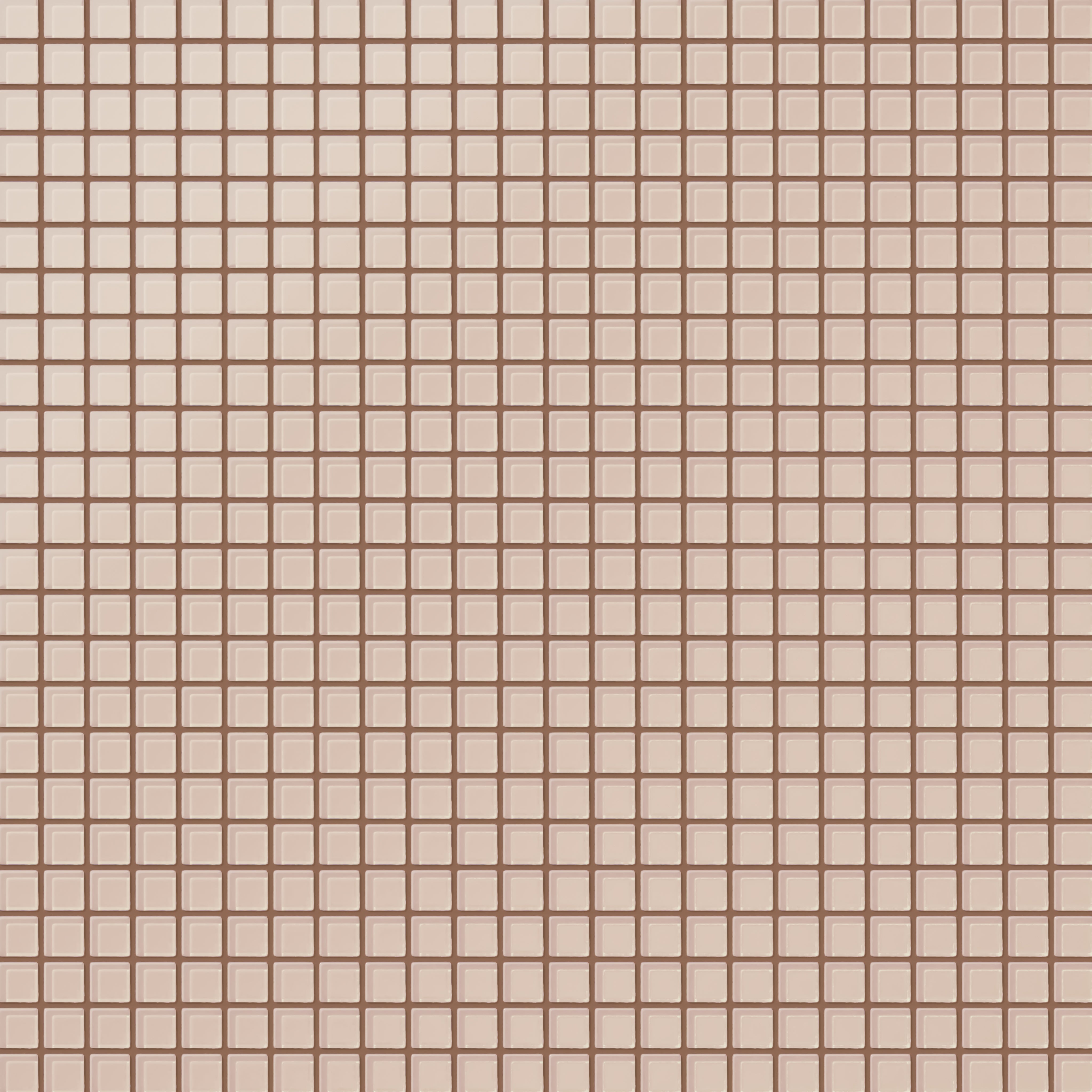 1x1 Straight Set Sheeted Glass Mosaic Tile in Rosy Finch Matte
