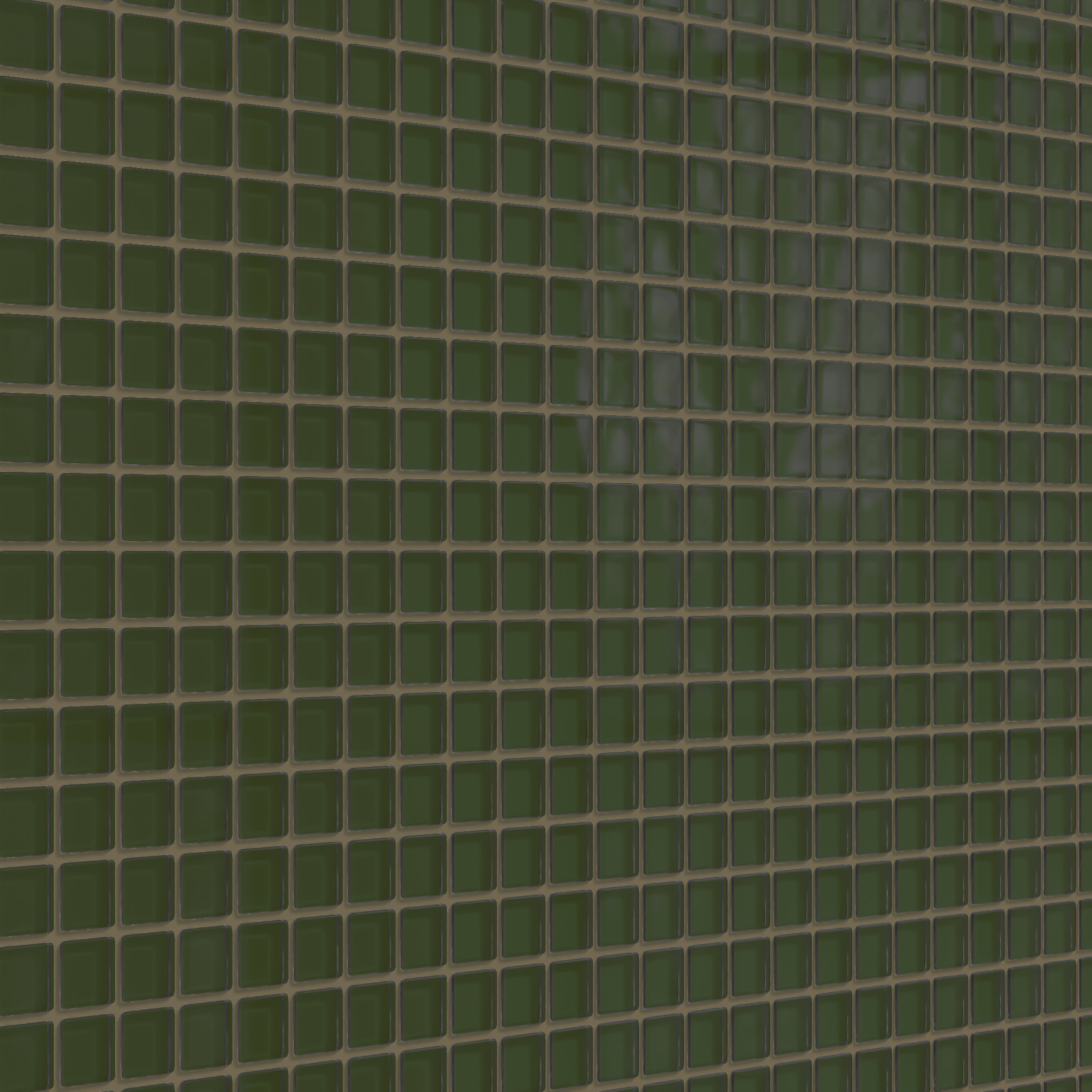 1x1 Straight Set Sheeted Glass Mosaic Tile in Starling Gloss