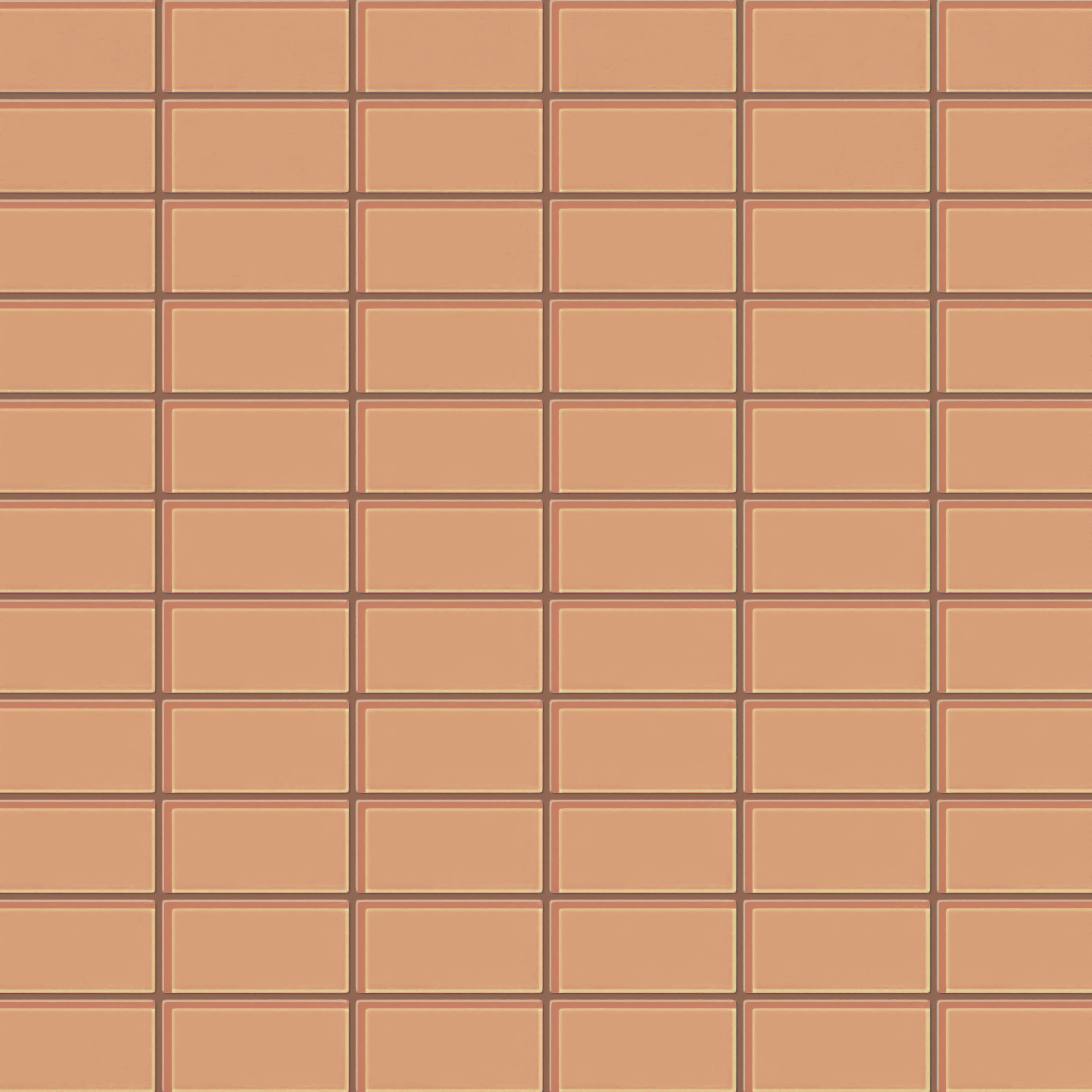 2x4 Straight Set Sheeted Glass Mosaic Tile in Carolina Wren Gloss
