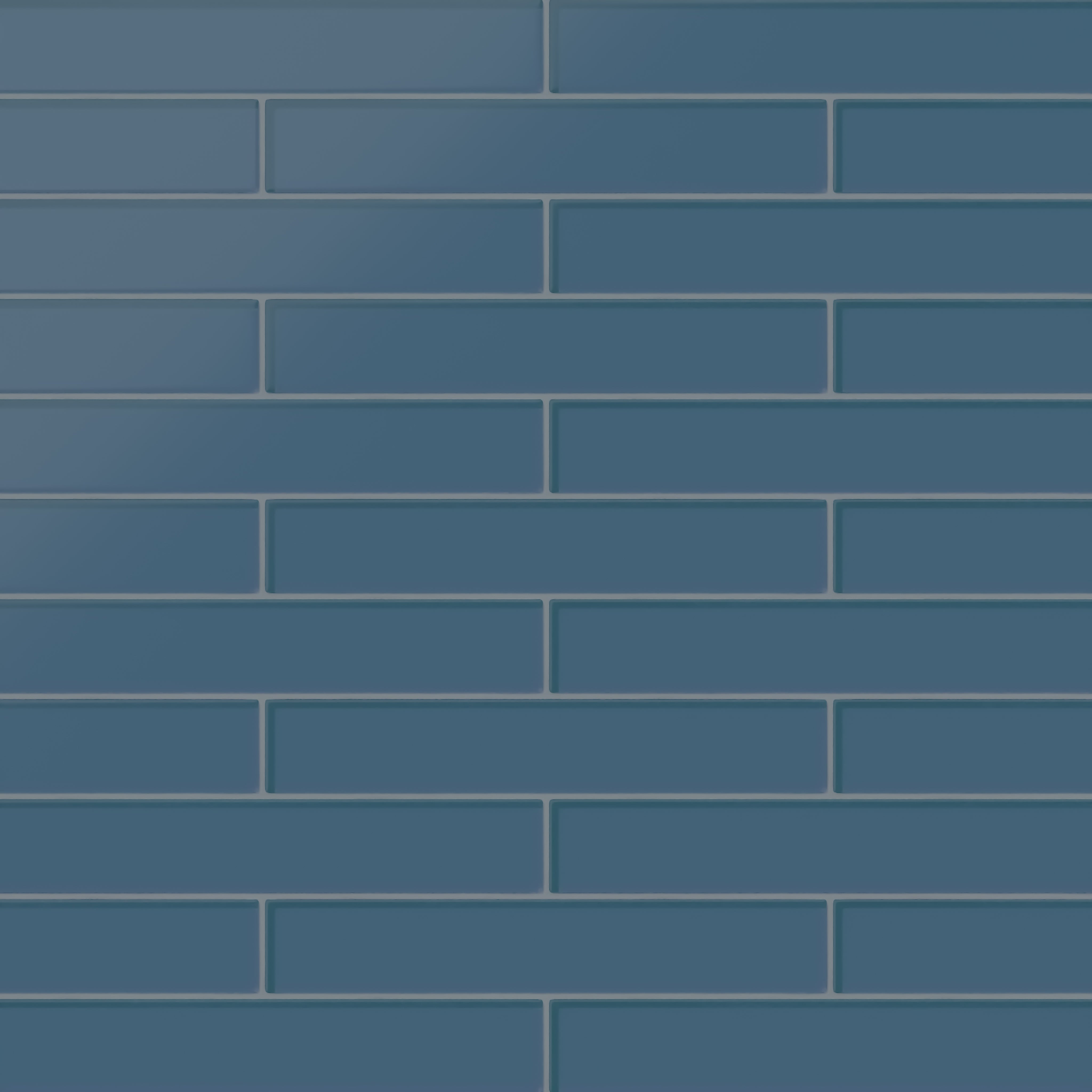 2x12 Glass Tile in Blue Jay Matte