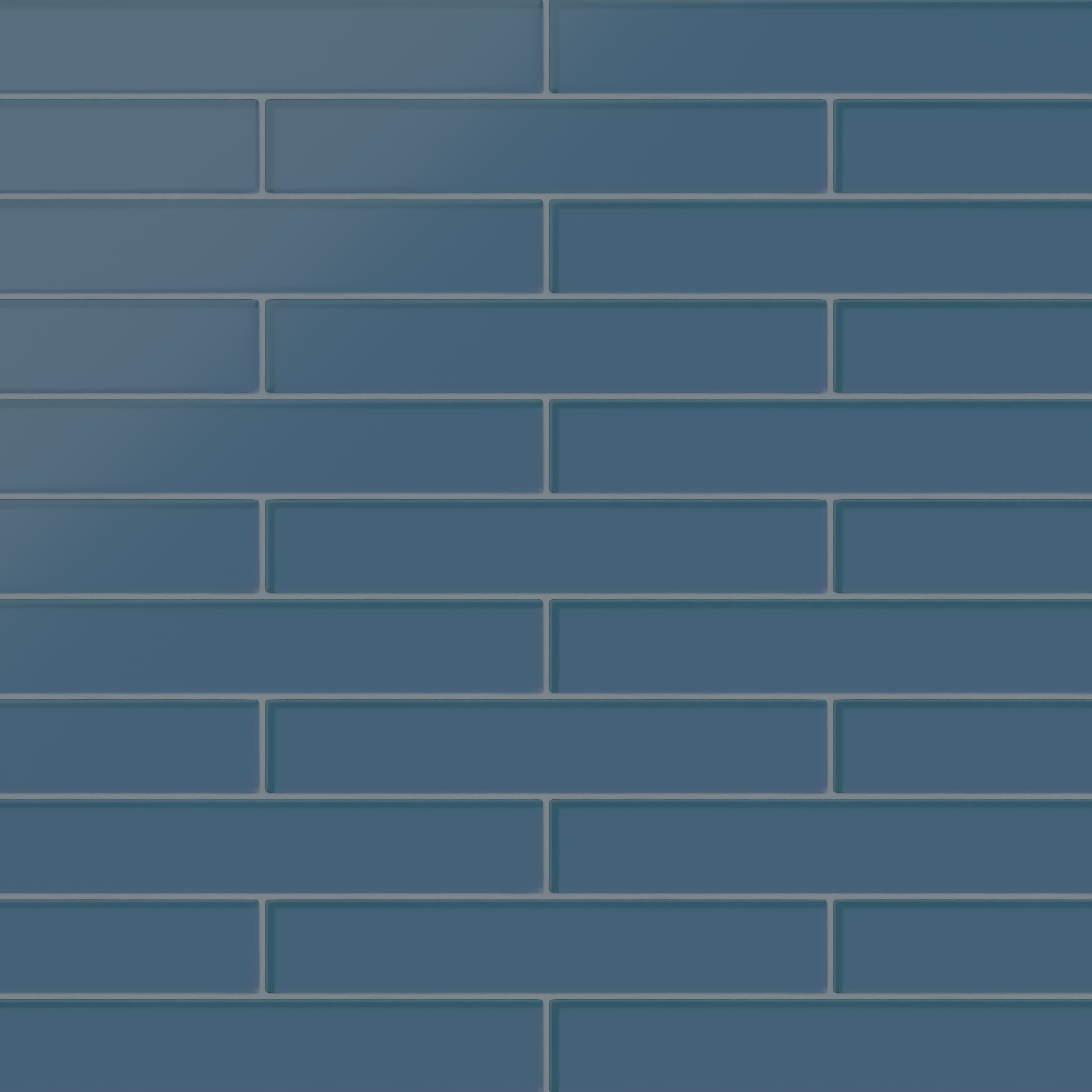 Factory Sale 2x12 Glass Tile in Blue Jay Matte