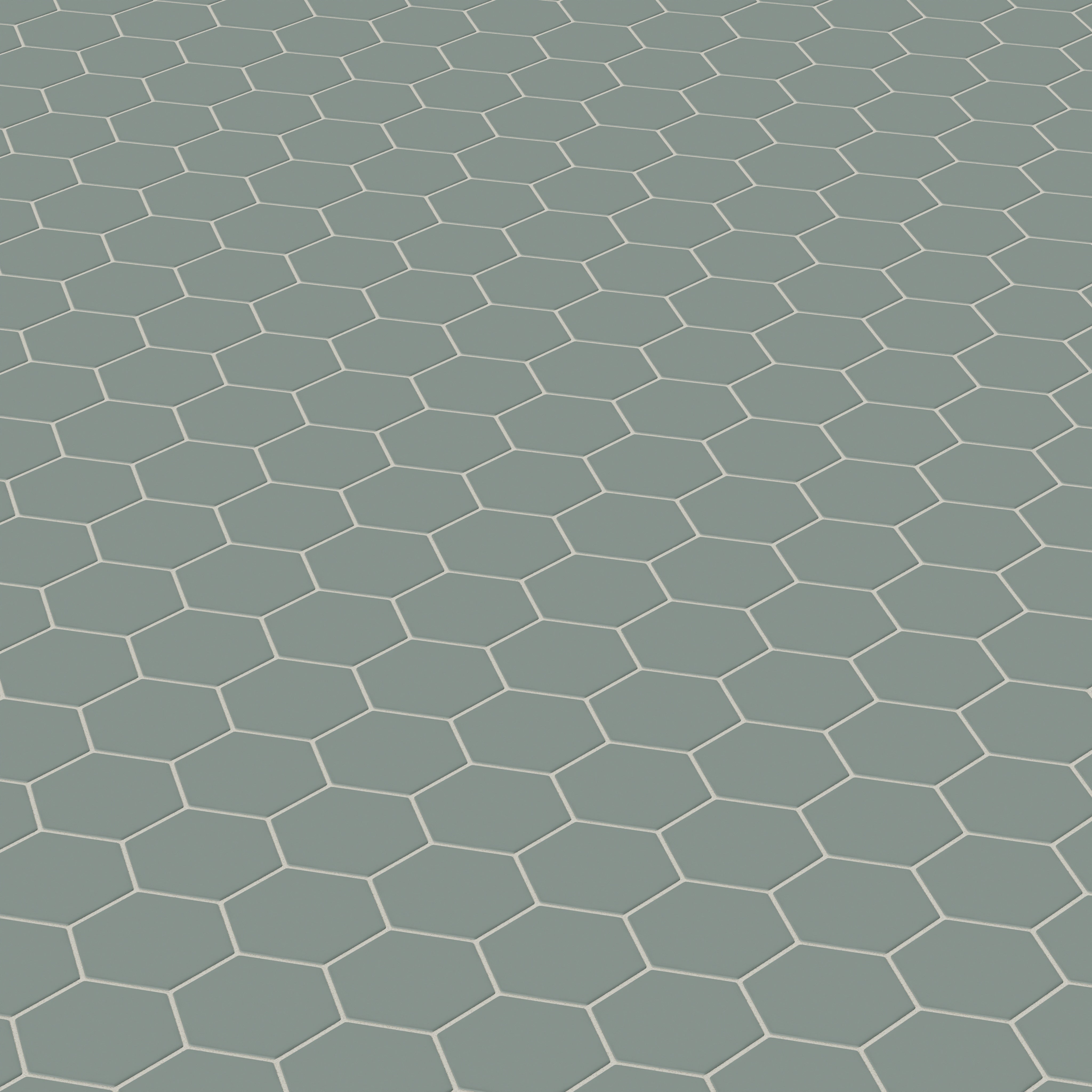 4" Hexagon Original Ceramic Tile in Flagstone Matte