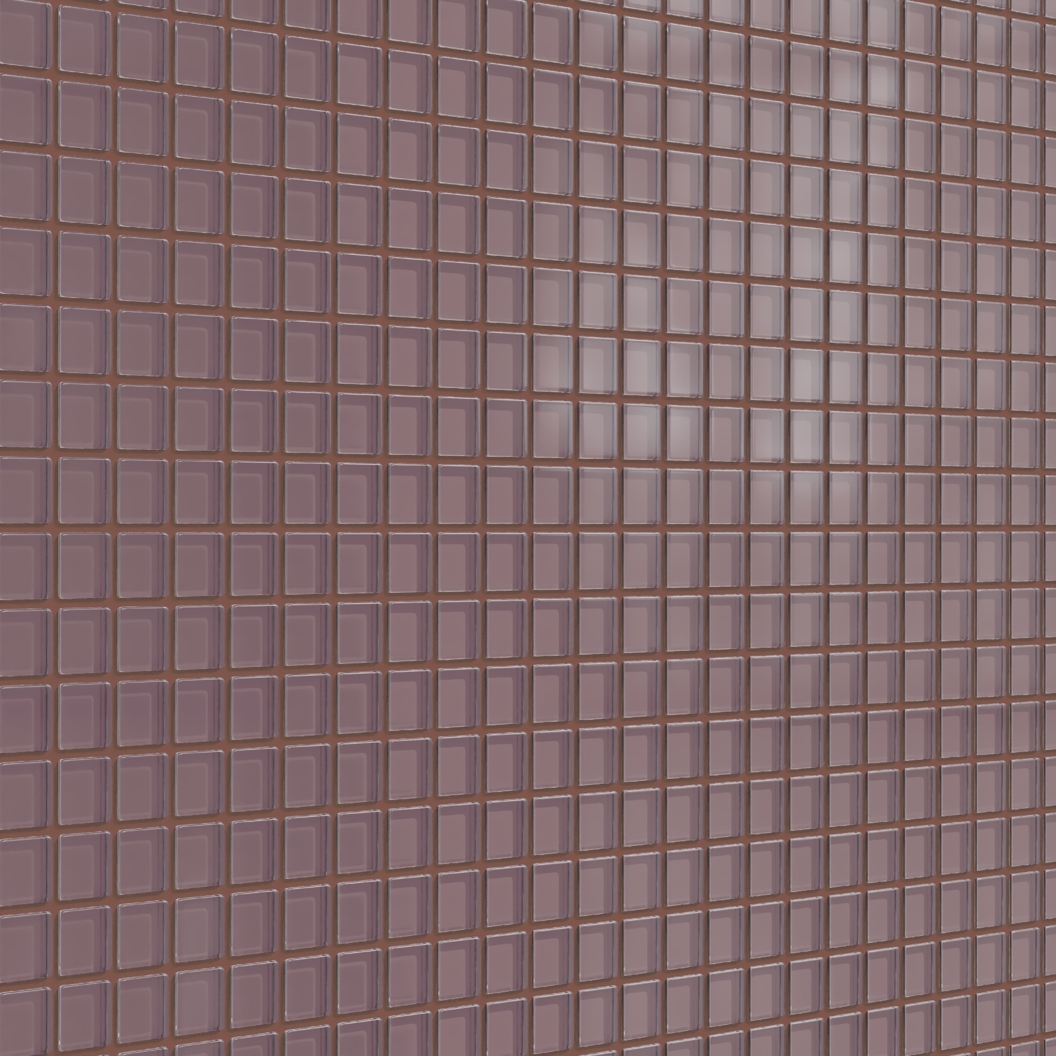 1x1 Straight Set Sheeted Glass Mosaic Tile in Crane Matte