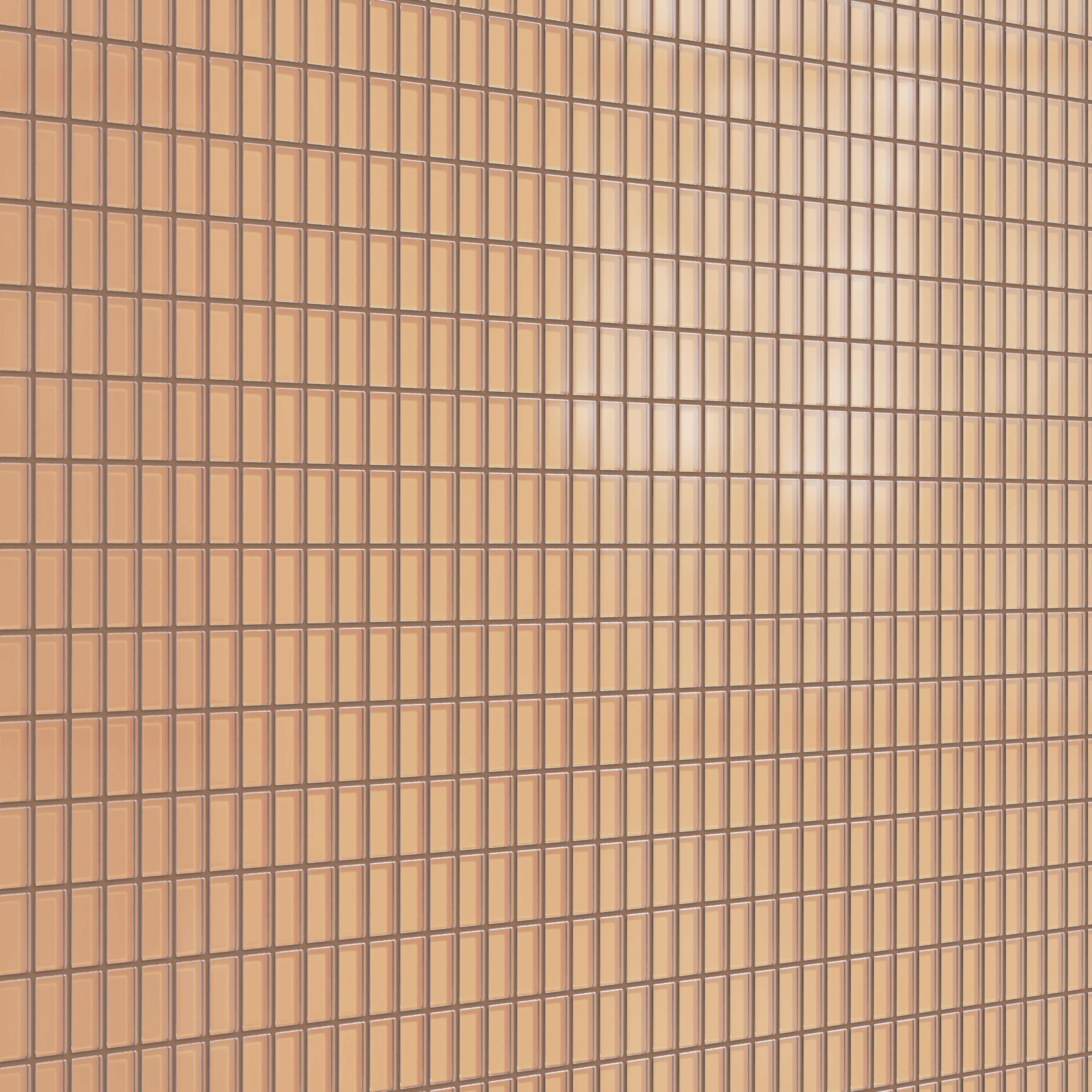 1x2 Straight Set Sheeted Glass Mosaic Tile in Carolina Wren Matte