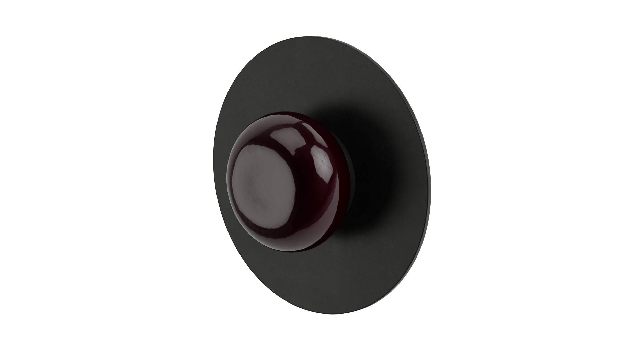 Foundry One Handle Wall Mount Shower Trim with Pebble Ceramic Knob Handle in Oil Rubbed Bronze