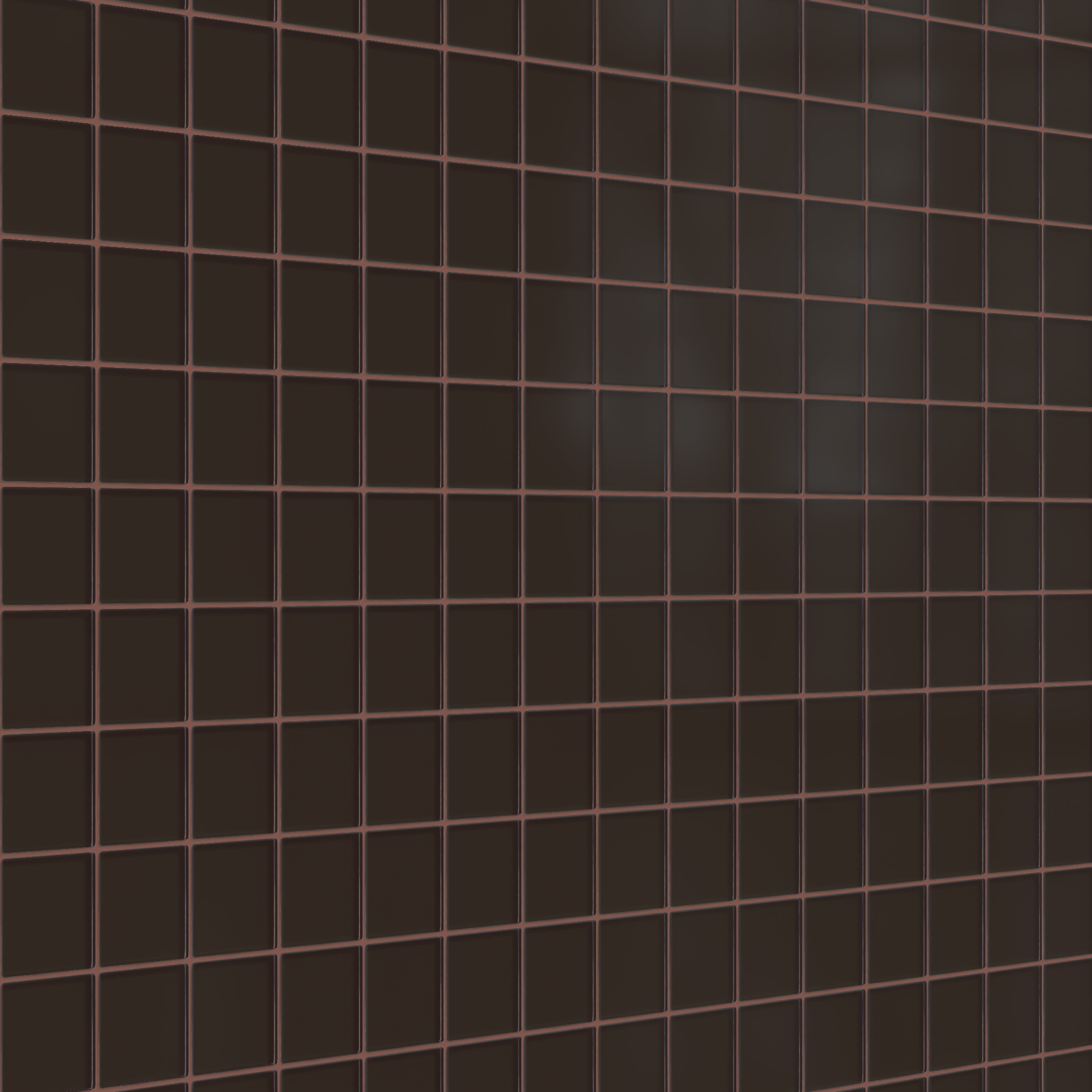 3x3 Straight Set Sheeted Glass Mosaic Tile in Nighthawk Matte