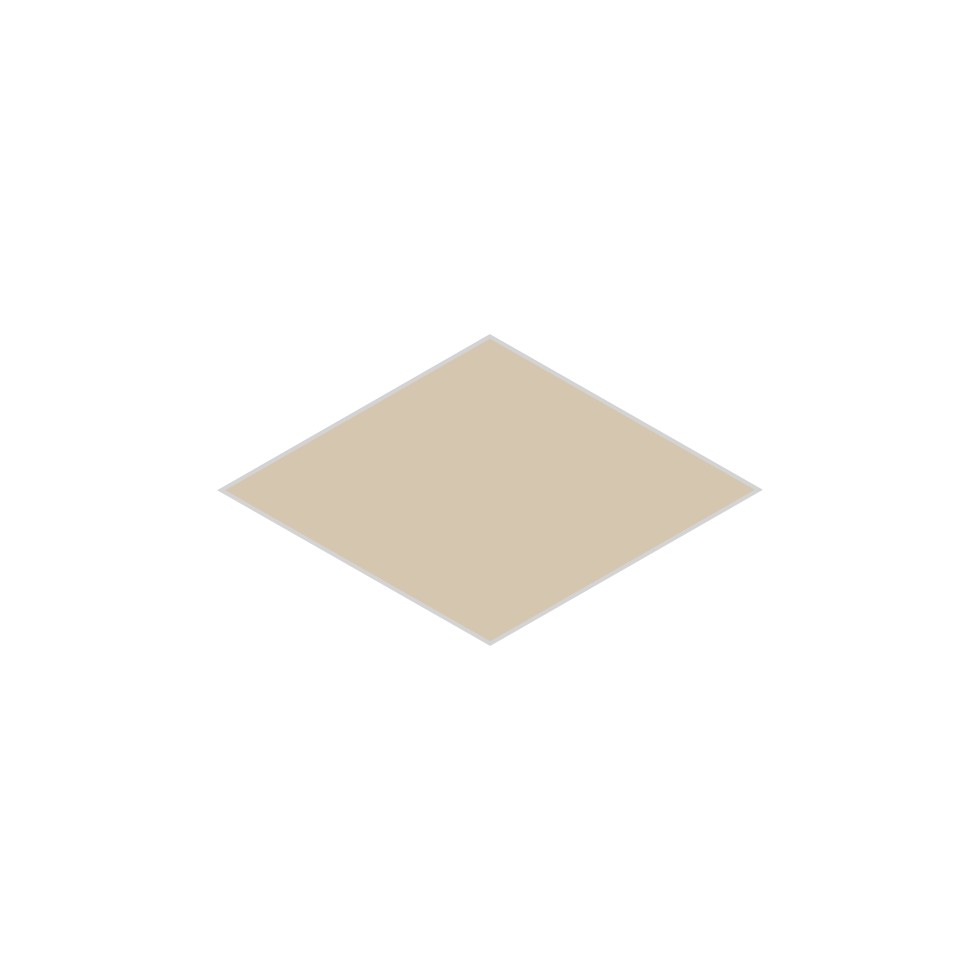 Large Diamond Original Ceramic Tile in Dolomite Gloss