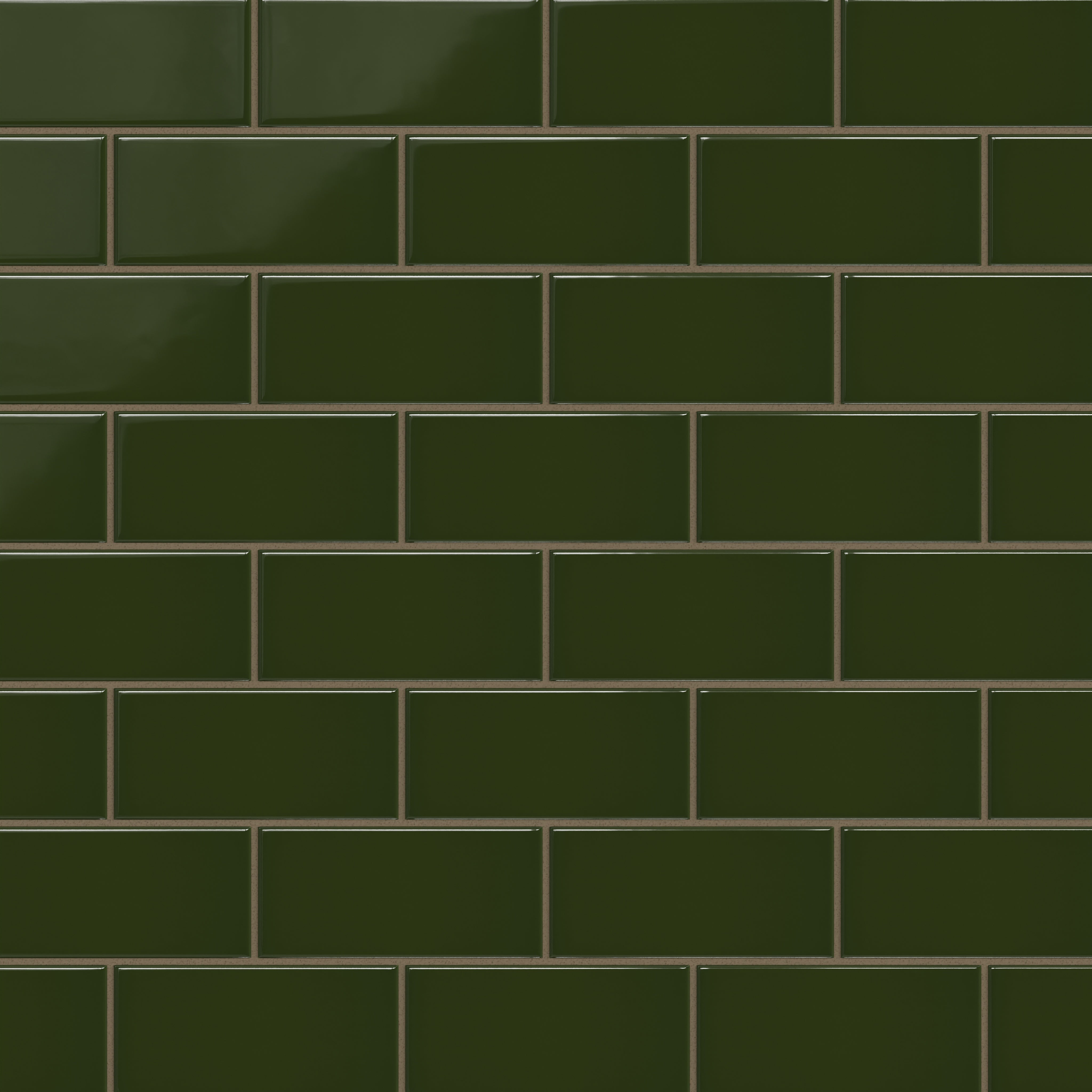 3x6 Natural Press Ceramic Tile in Green Apatite Gloss