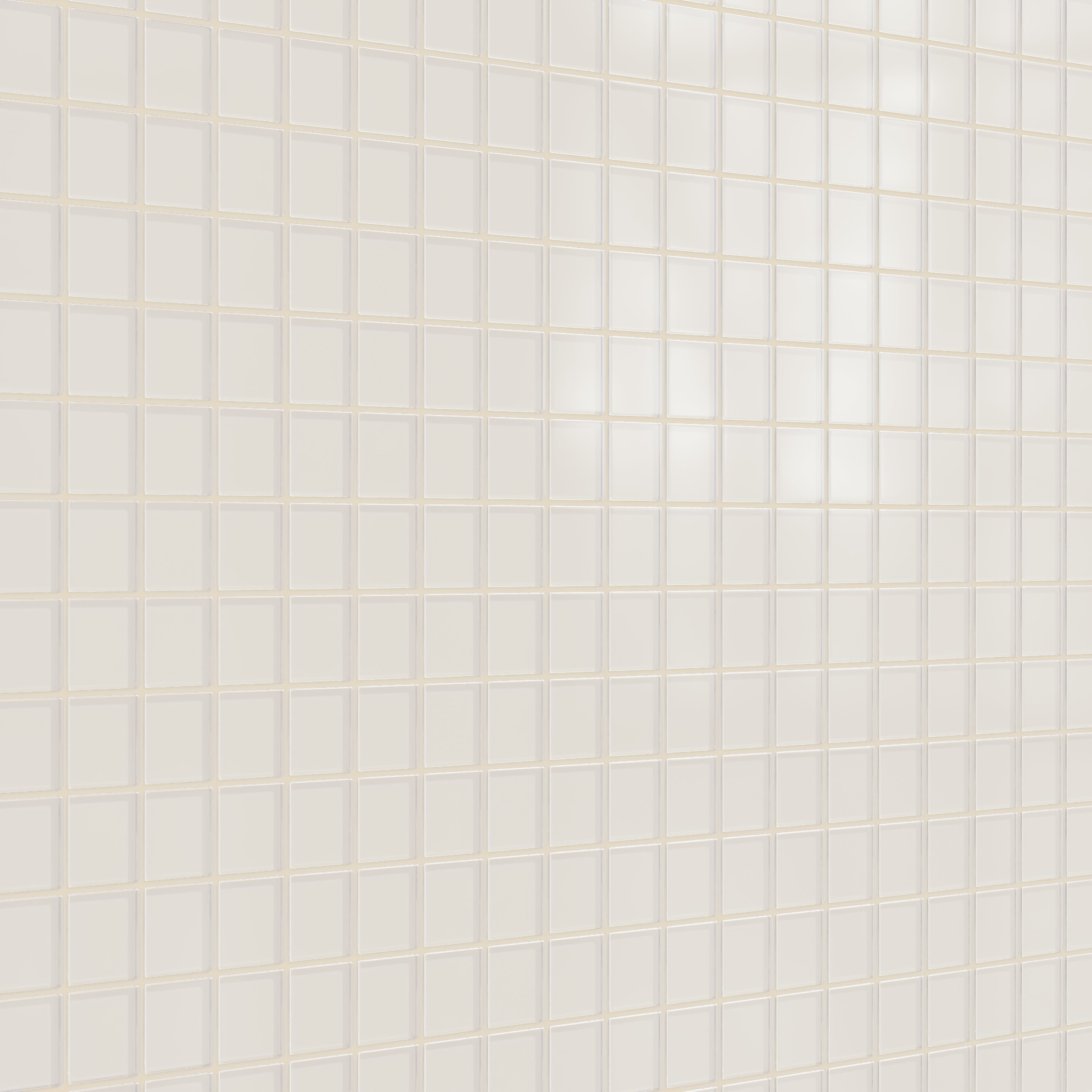 2x2 Straight Set Sheeted Glass Mosaic Tile in Dove Matte