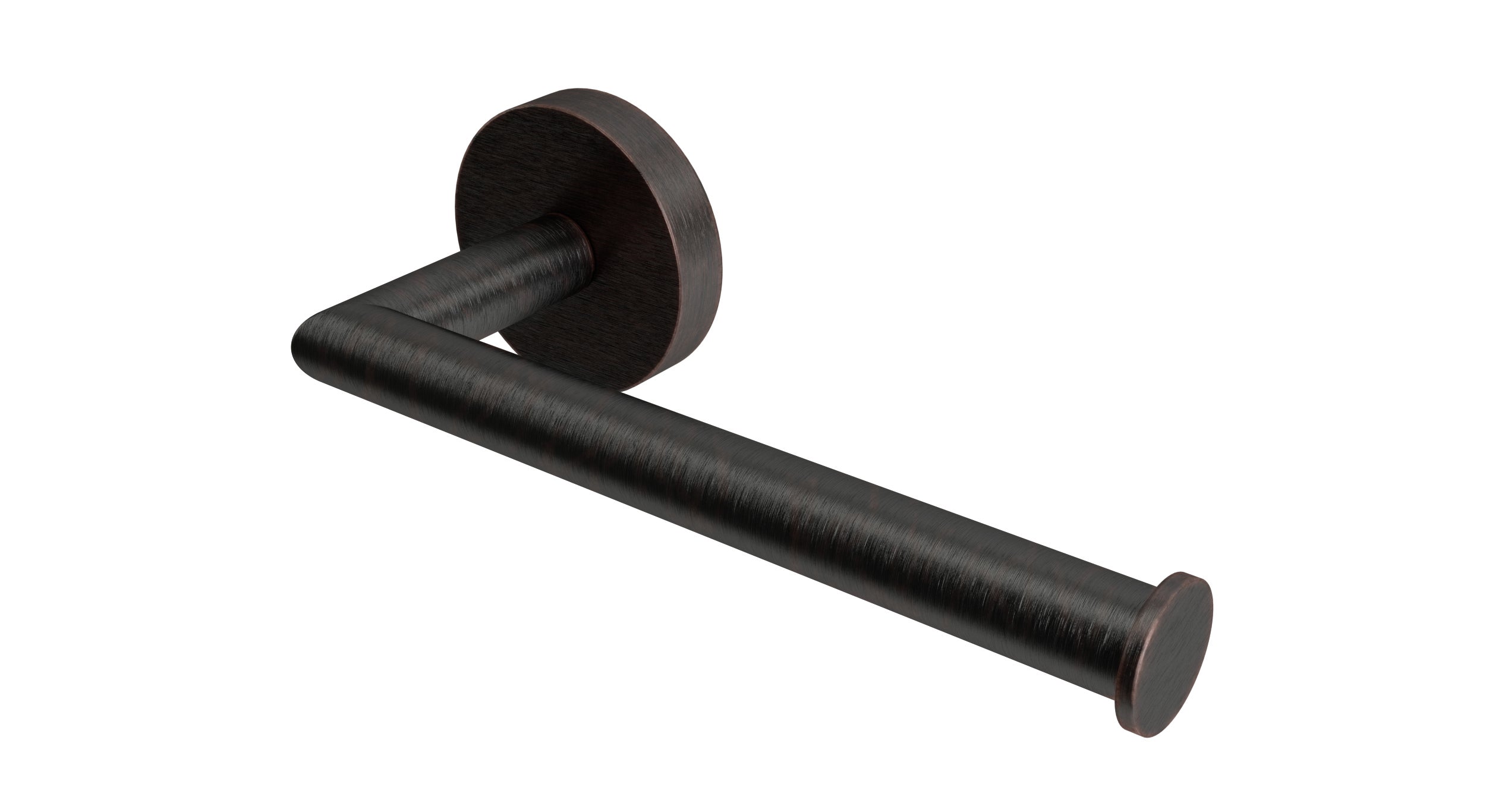Contour Single Post Paper Holder in Antique Bronze