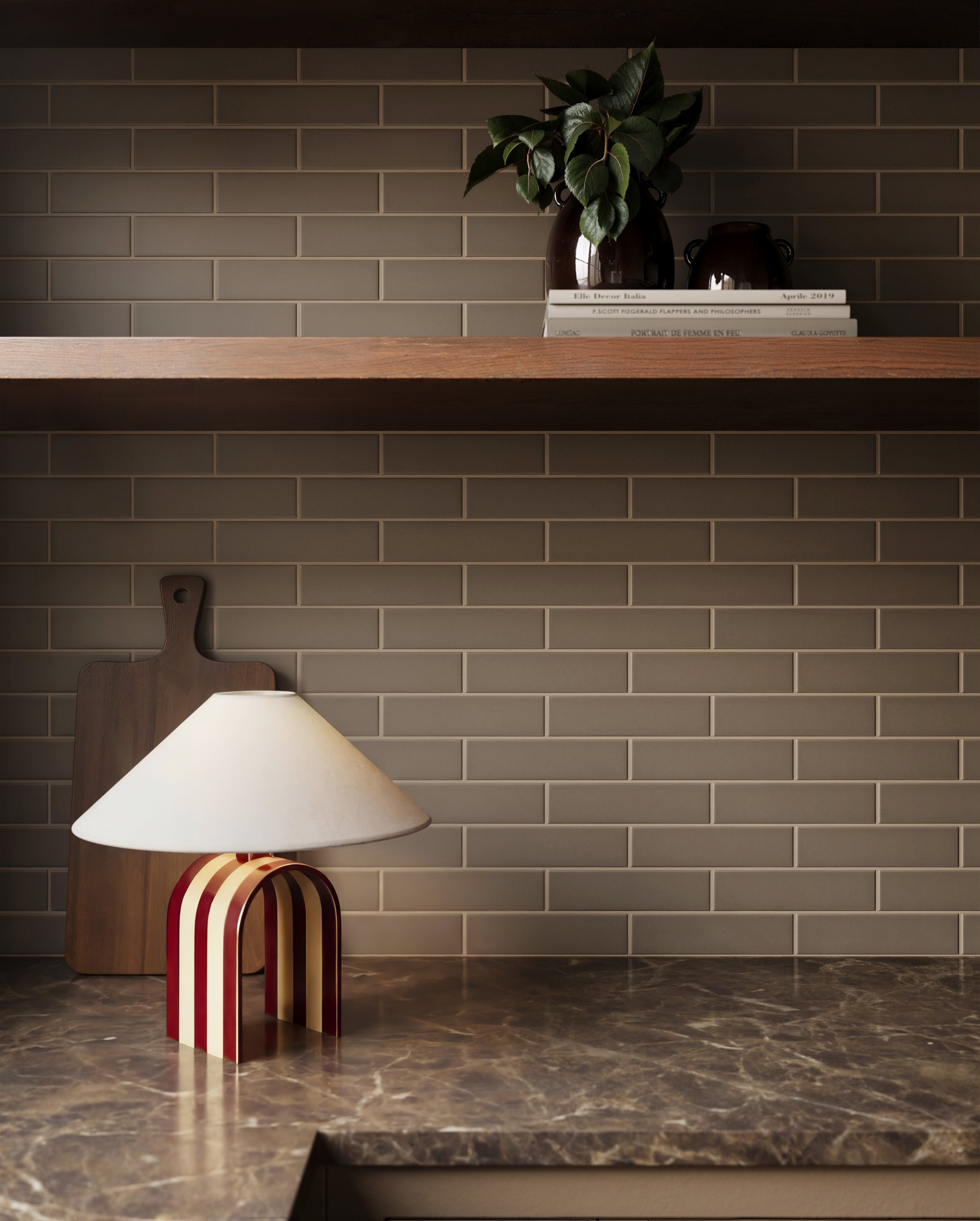 2x8 Original Ceramic Tile in Cardamom Matte