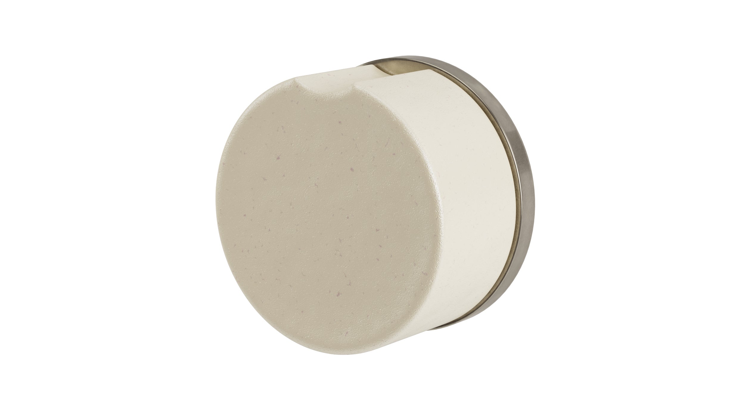 Foundry One Handle Wall Mount Diverter/Volume Control Shower Trim with Groove Ceramic Knob Handle in French Nickel
