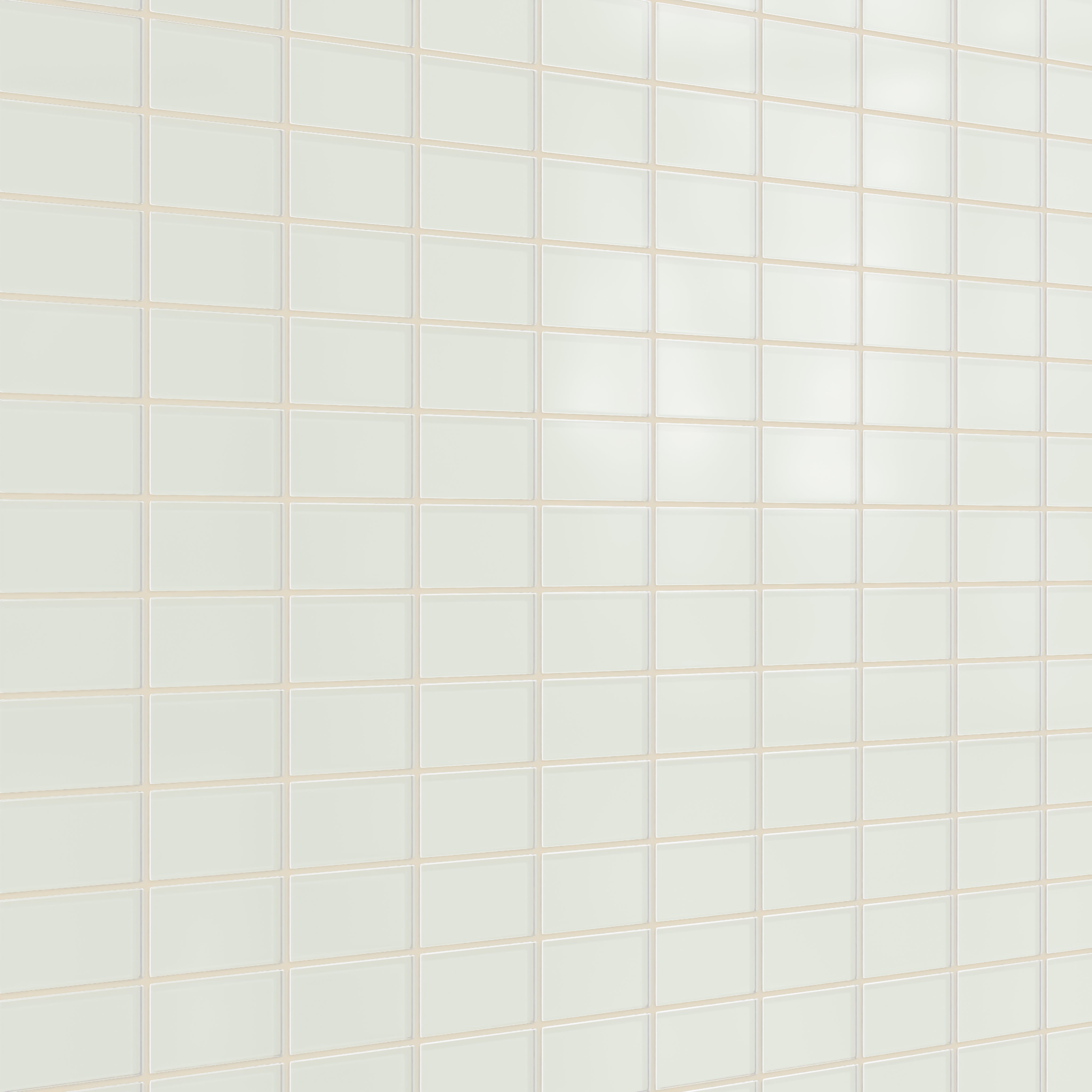 2x4 Straight Set Sheeted Glass Mosaic Tile in Flycatcher Matte