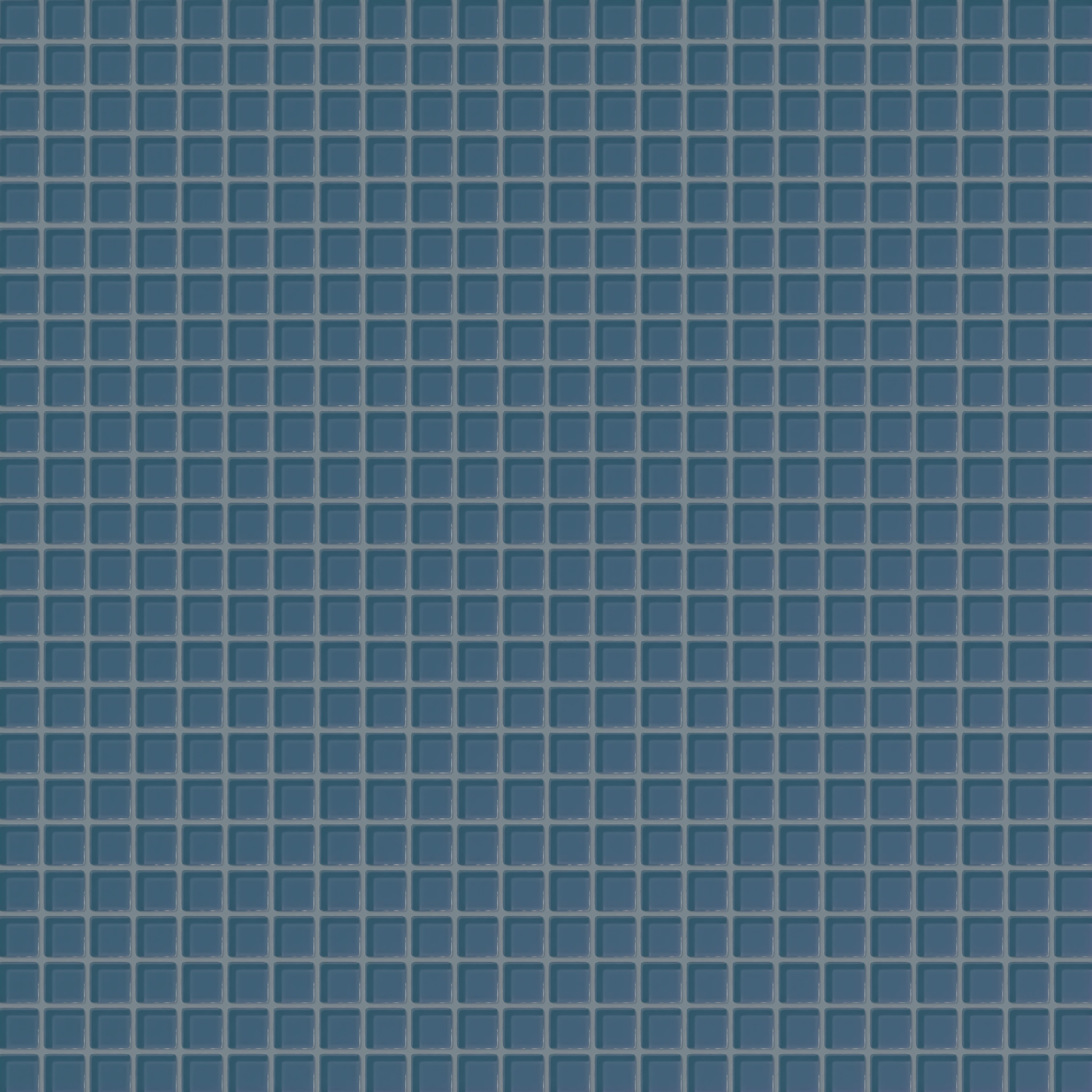 1x1 Straight Set Sheeted Glass Mosaic Tile in Blue Jay Gloss