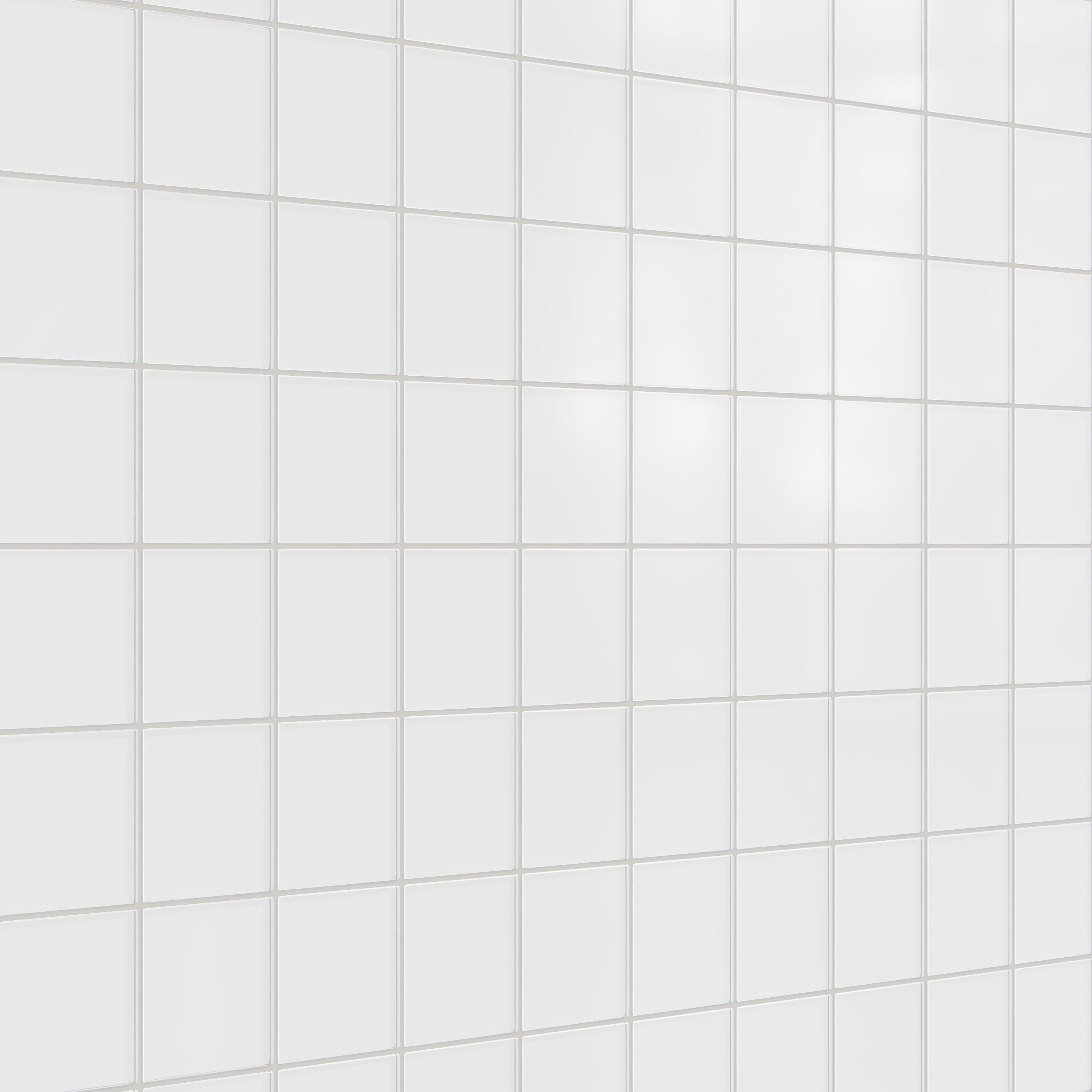 Quick Ship 4x4 Glass Tile in Egret Matte