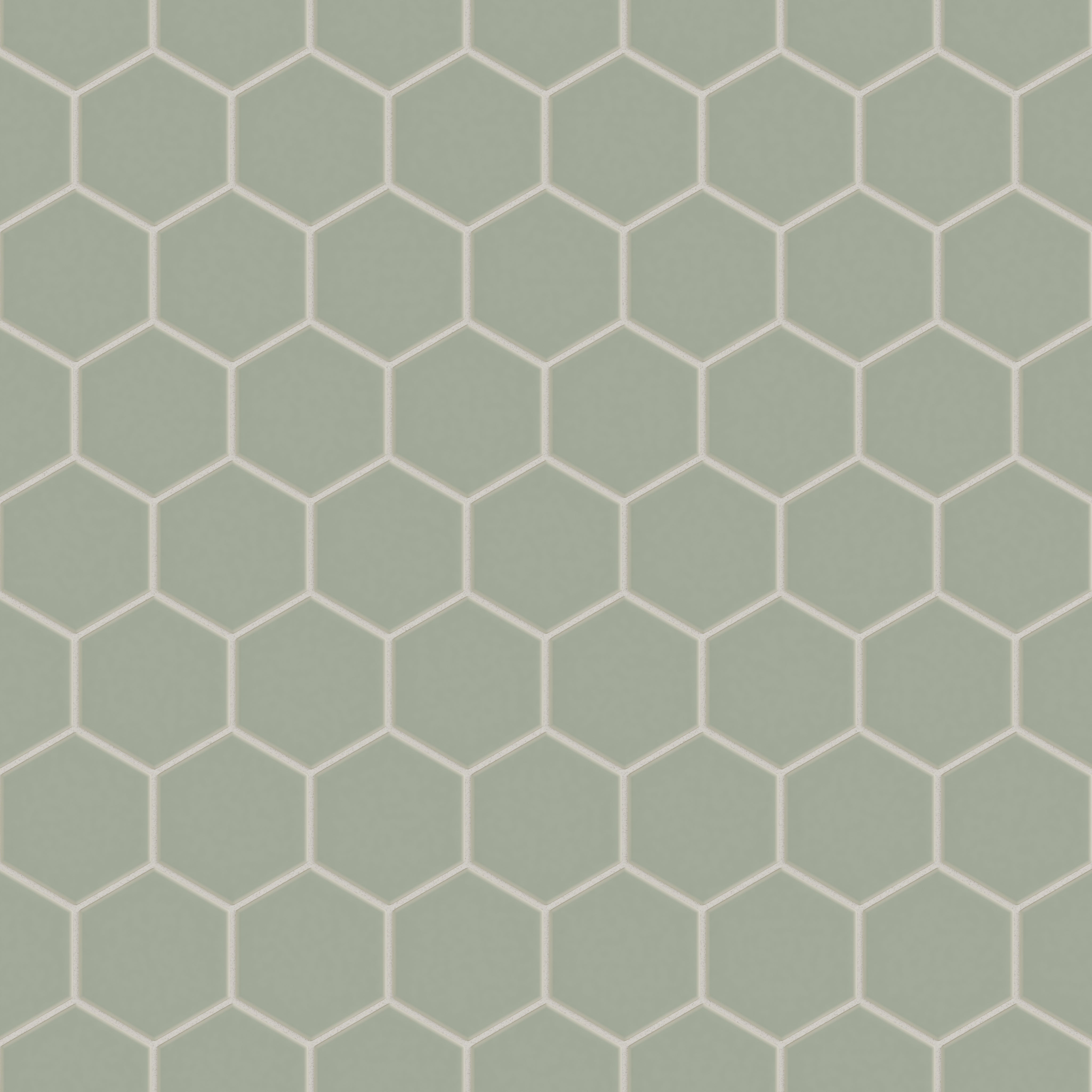 4" Hexagon Original Ceramic Tile in Rosemary Matte