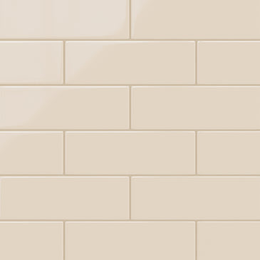 4x12 Original Ceramic Tile in Ivory Gloss